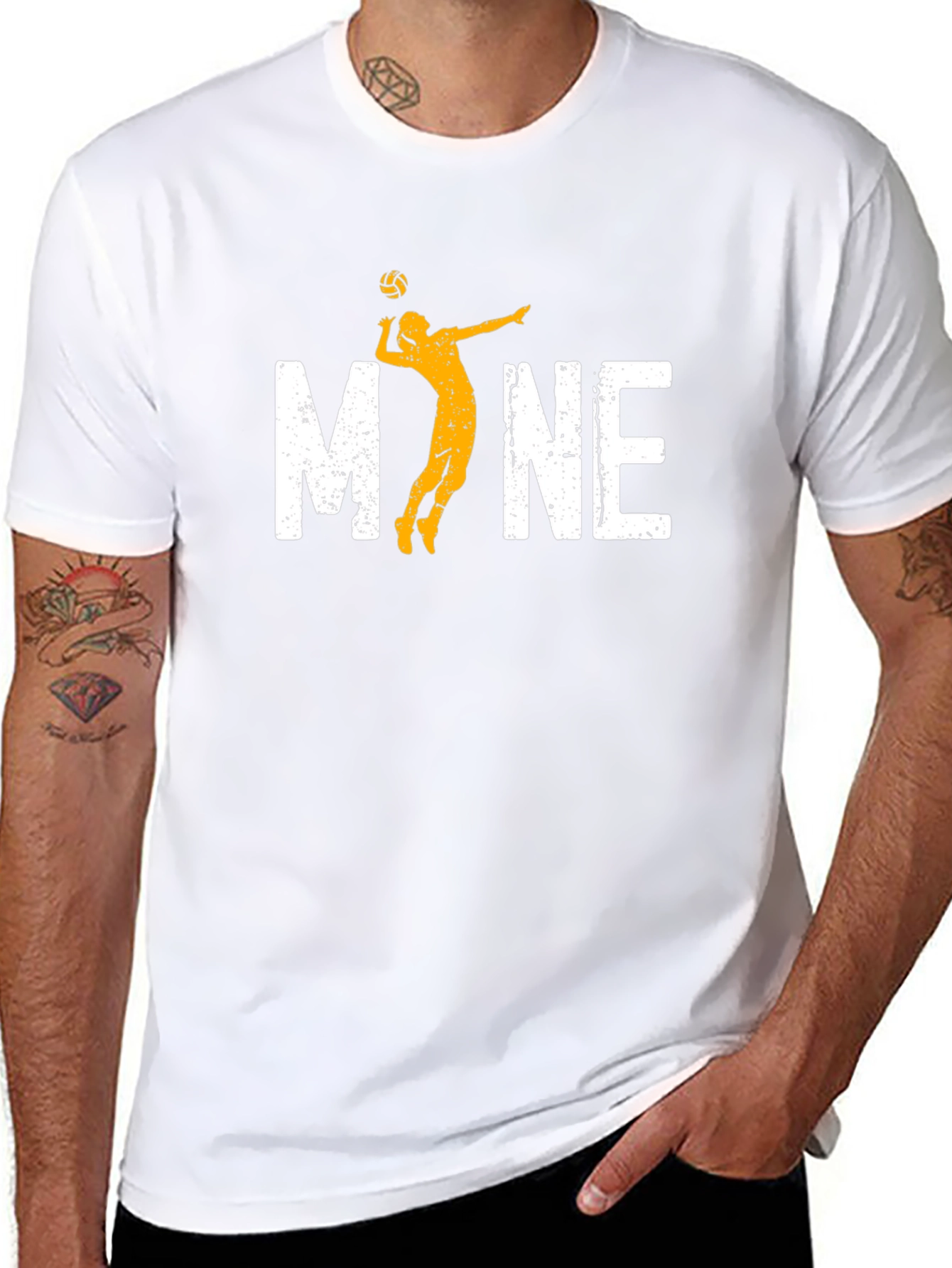 Volleyball Graphic Tee - Mine Volleyball Player Shirt