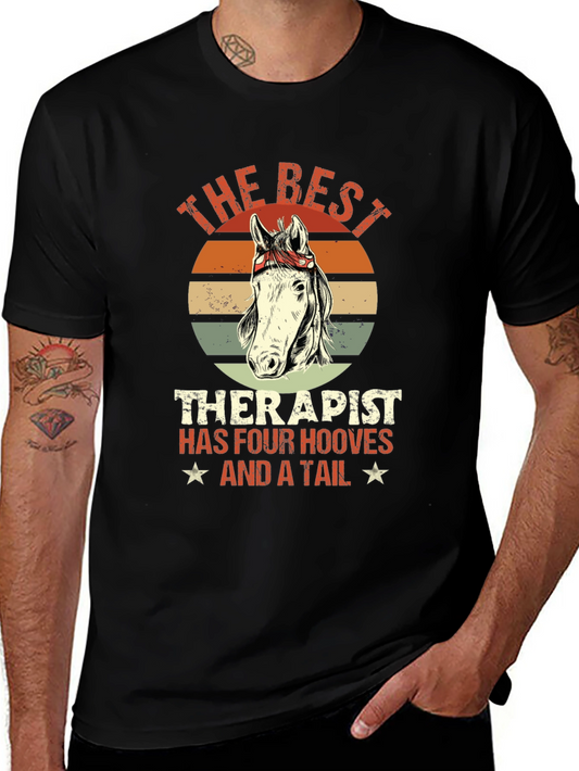 Best Therapist Horse Graphic Tee