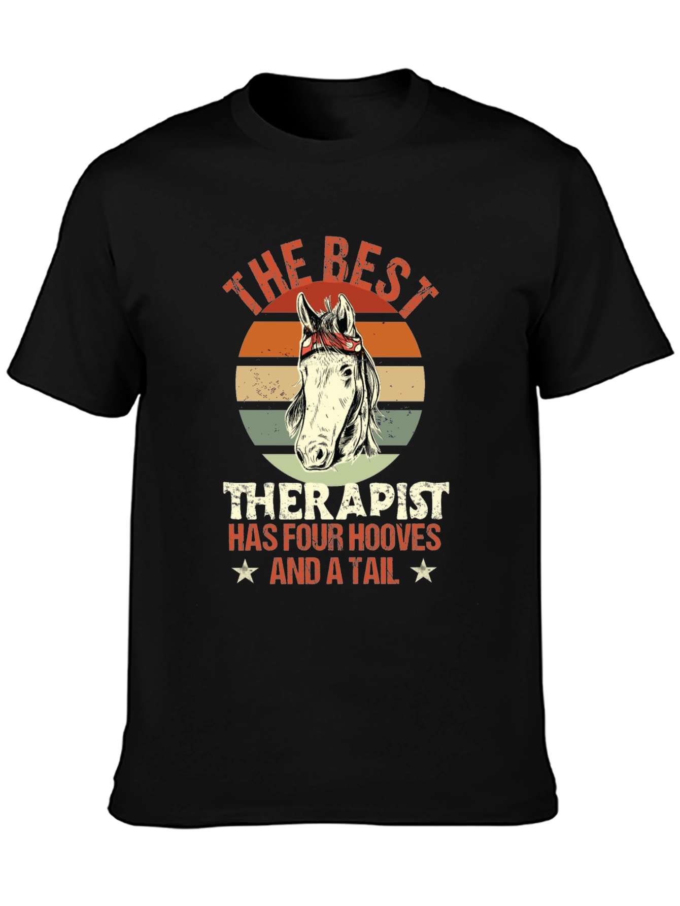 Best Therapist Horse Graphic Tee