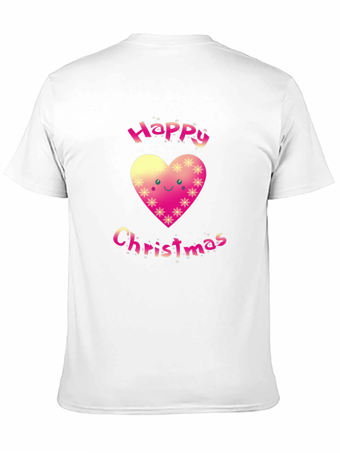 Happy Christmas Heart Graphic T-Shirt