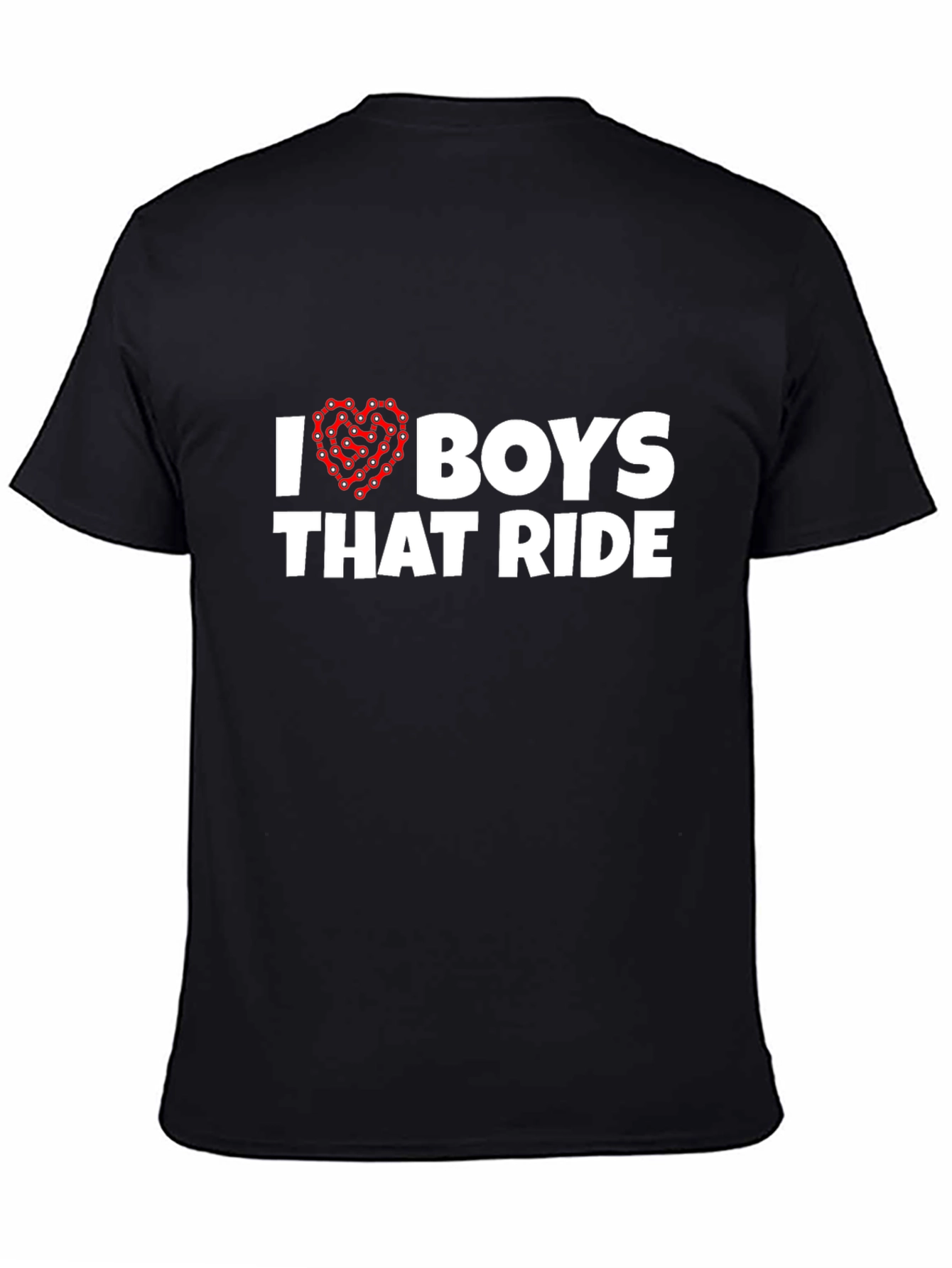 I Heart Boys That Ride T-Shirt - Black