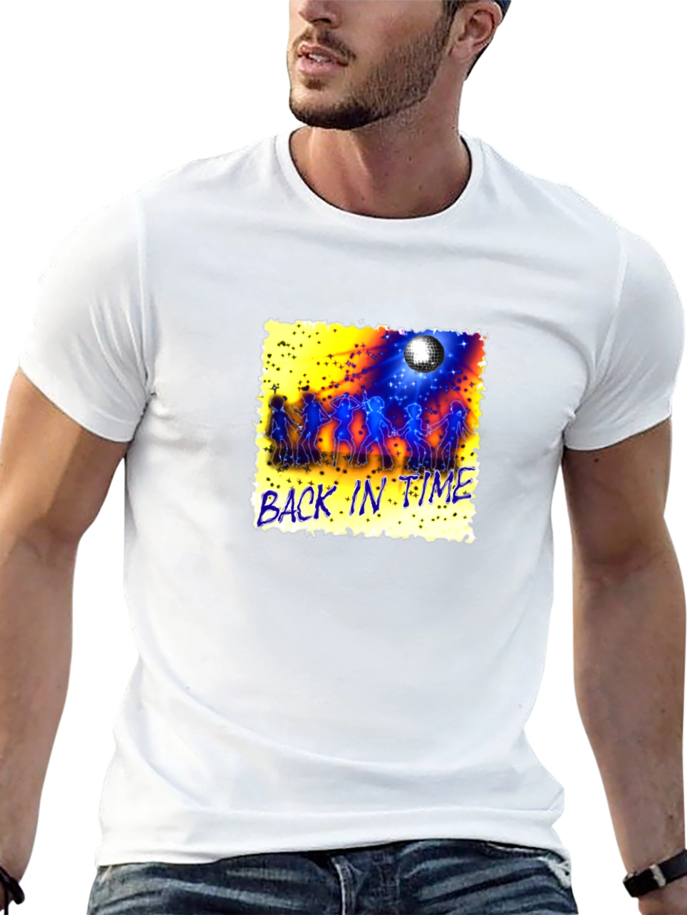 Retro Back in Time Graphic Tee