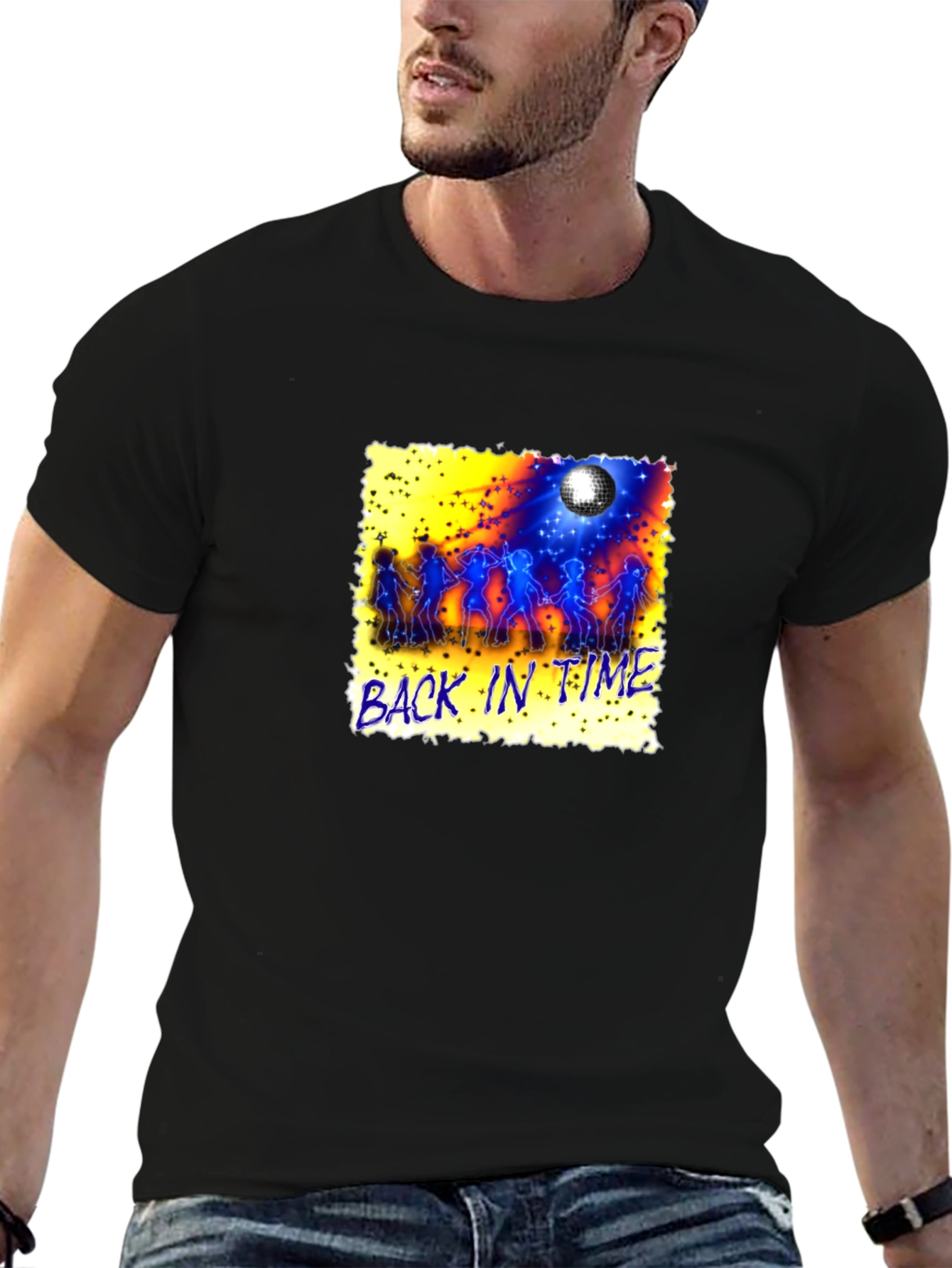 Retro Back in Time Graphic Tee