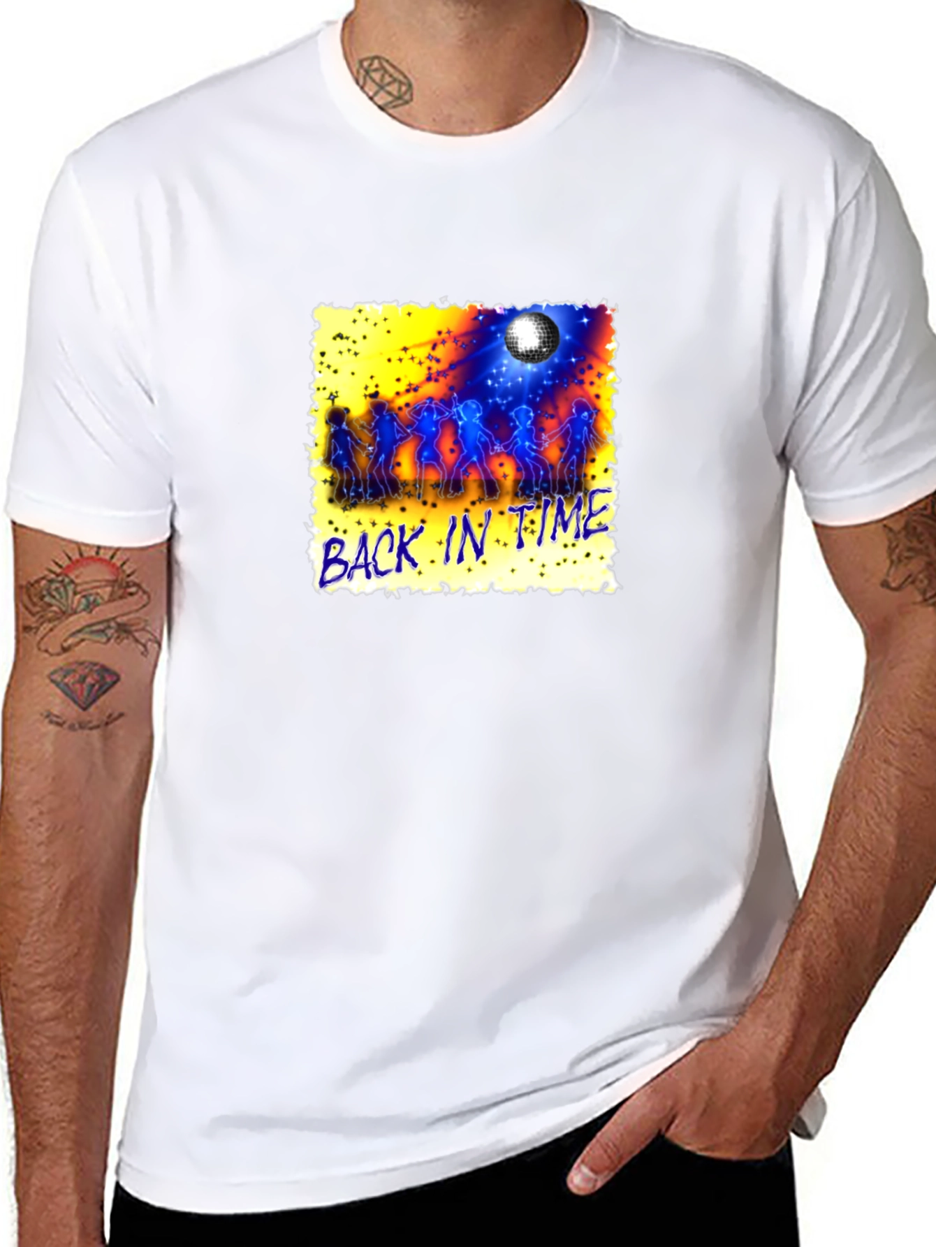Retro Back in Time Graphic Tee