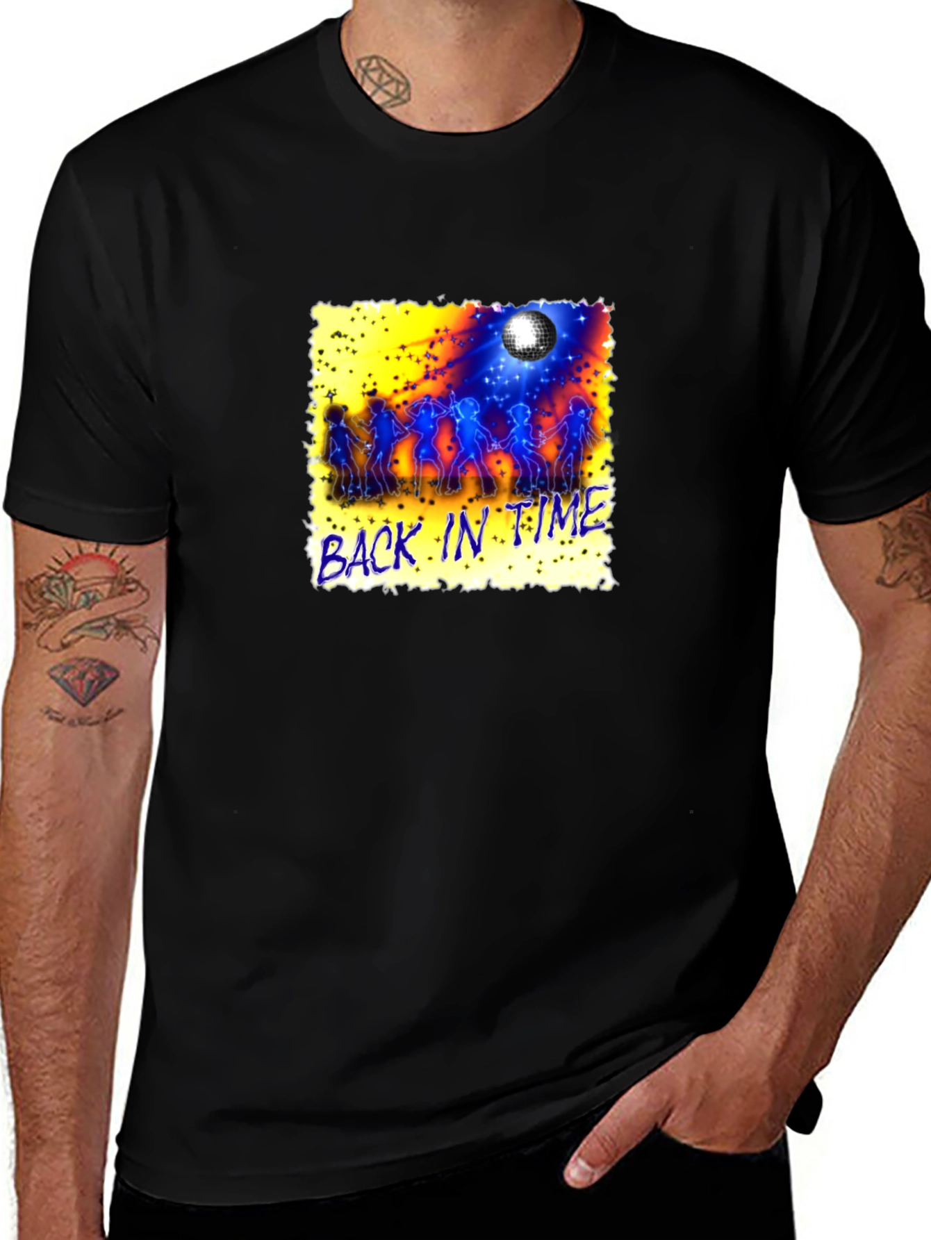 Retro Back in Time Graphic Tee