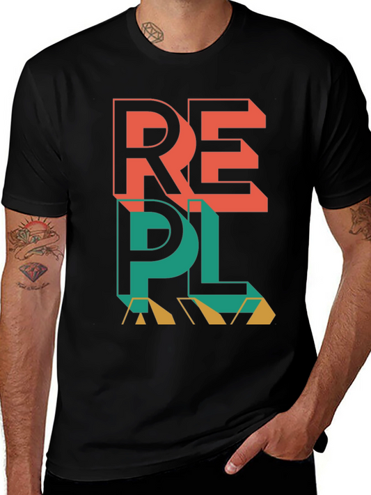 REPL Graphic Tee - Modern Black T-Shirt