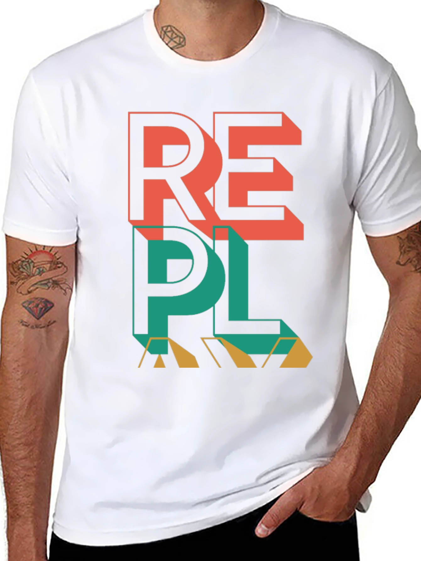 REPL Graphic Tee - Modern Black T-Shirt