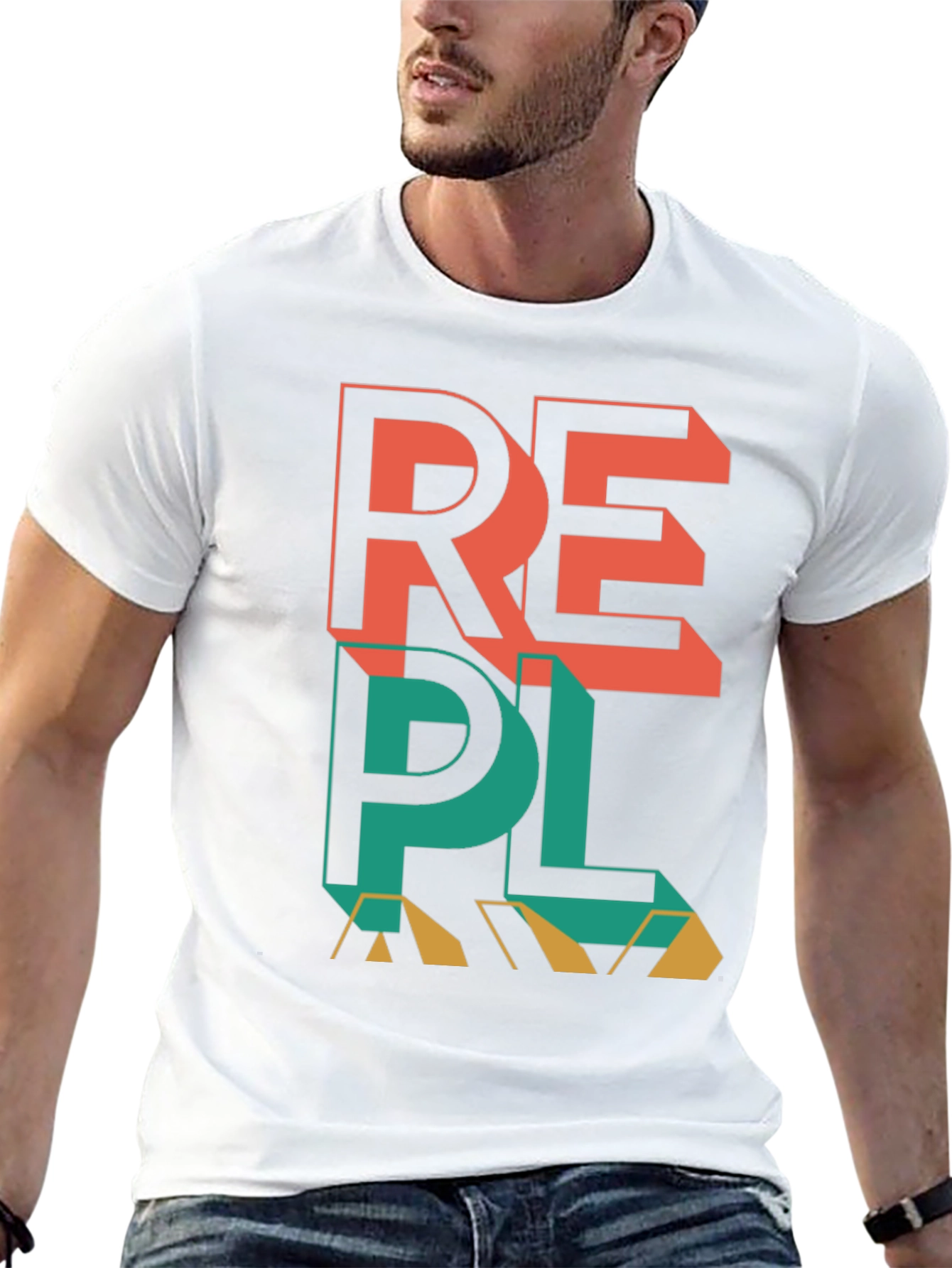REPL Graphic Tee - Modern Black T-Shirt