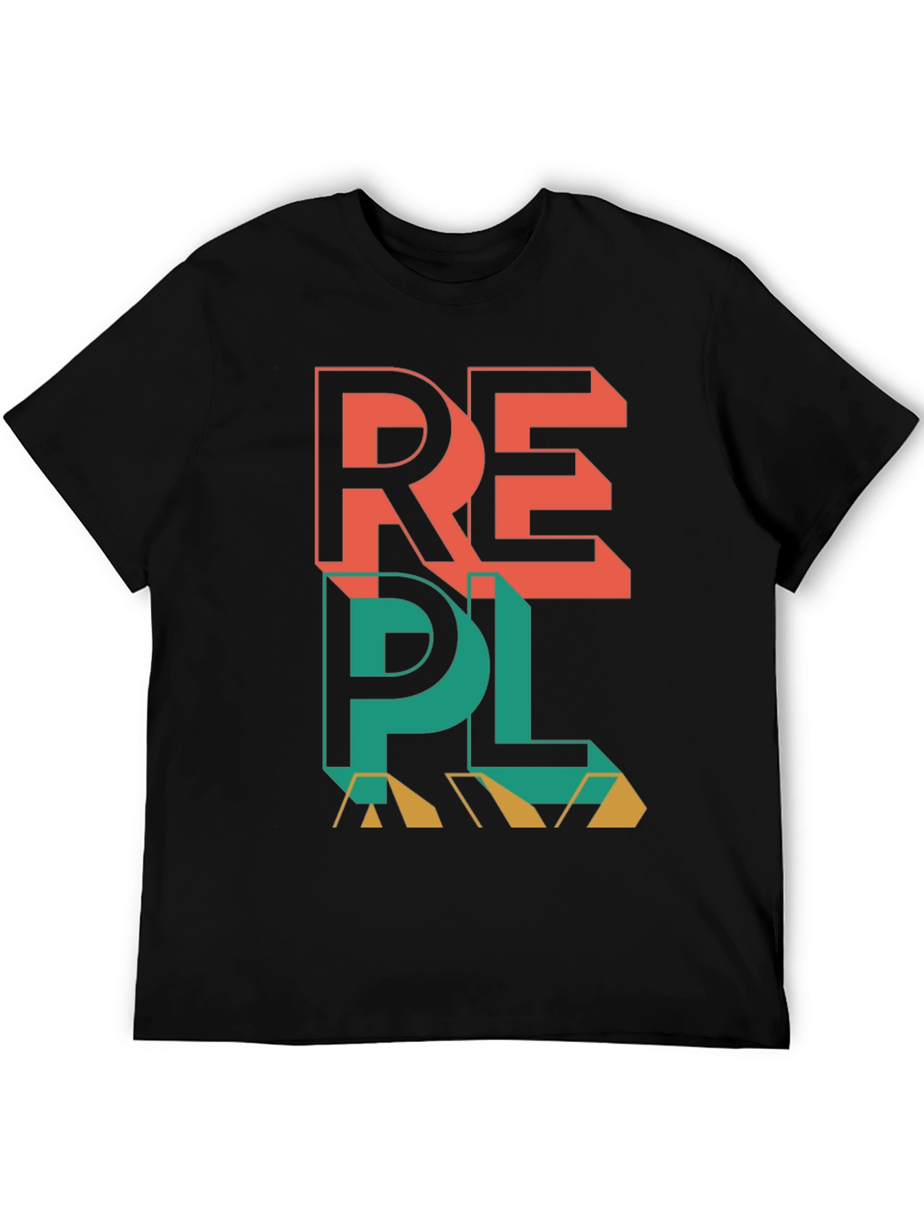 REPL Graphic Tee - Modern Black T-Shirt