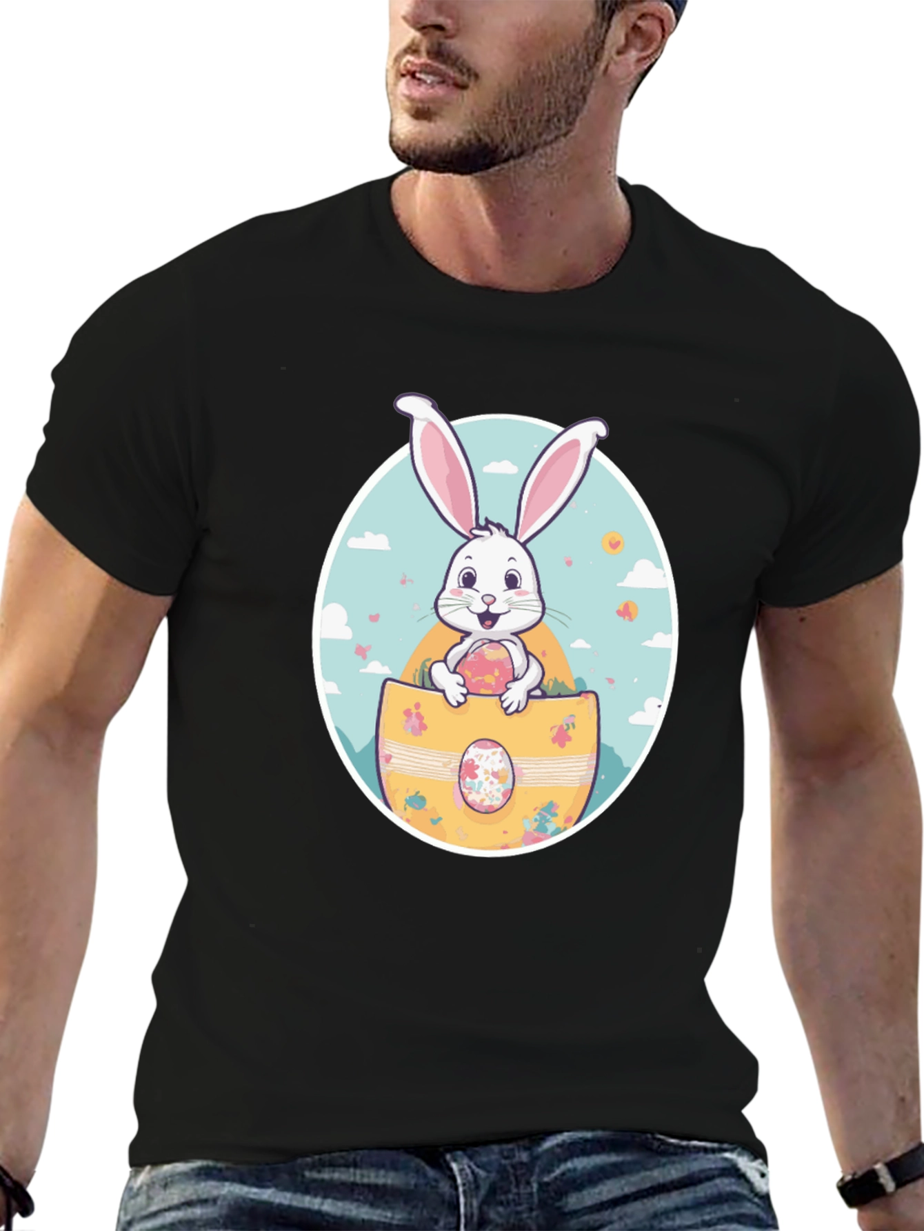 Easter Bunny T-Shirt - Cute Rabbit in Egg