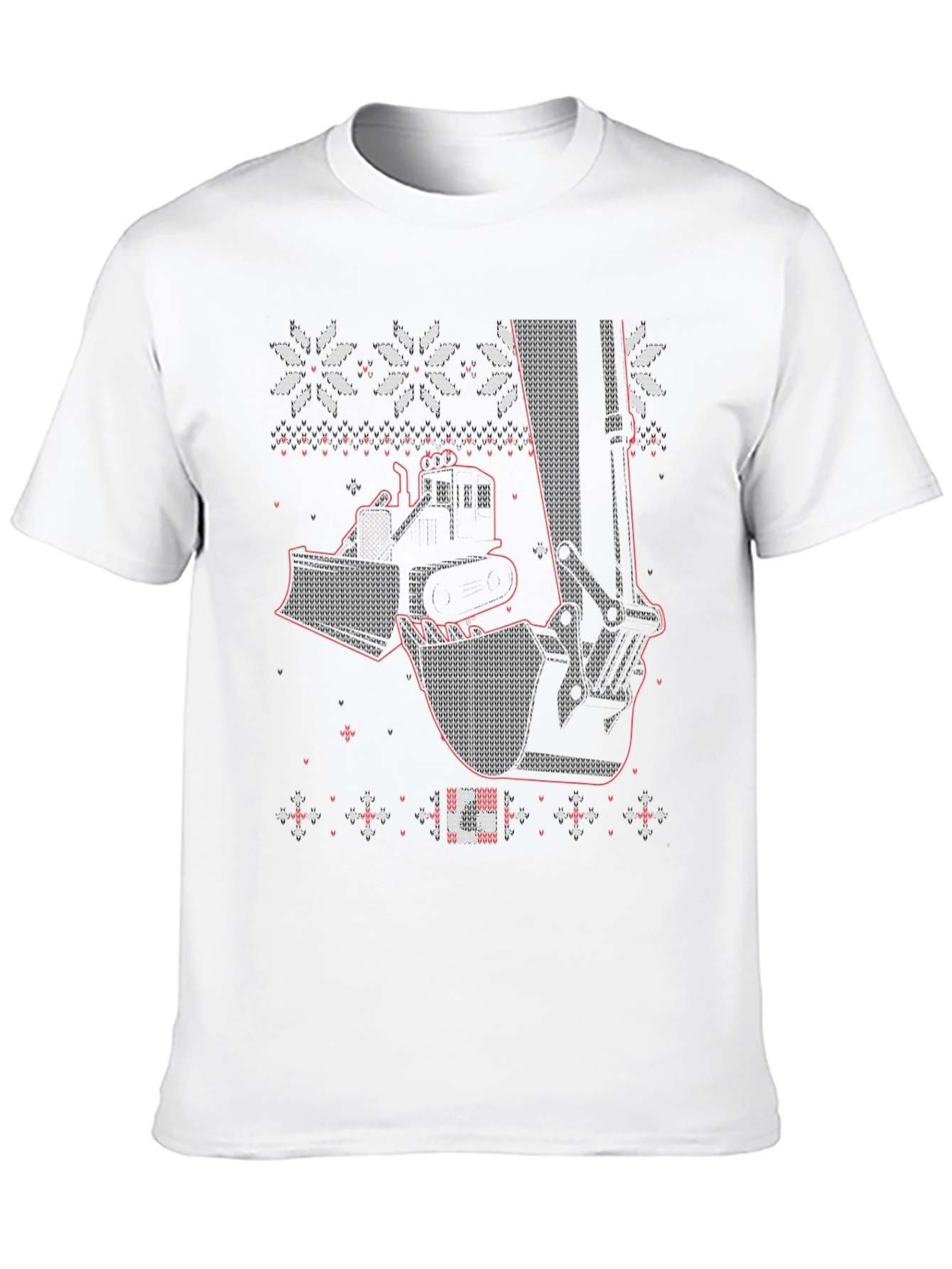 Construction Equipment Christmas Sweater T-Shirt
