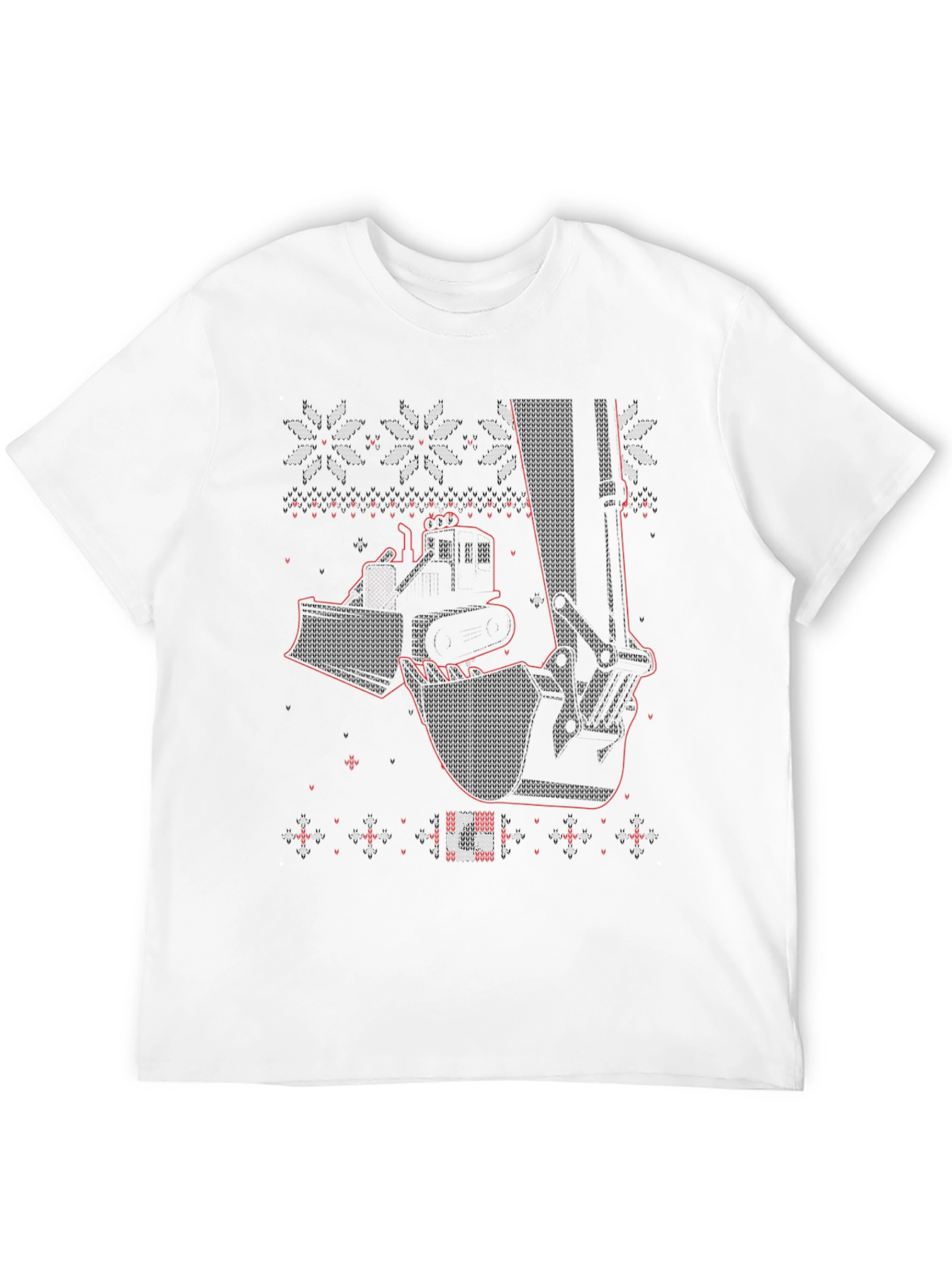 Construction Equipment Christmas Sweater T-Shirt