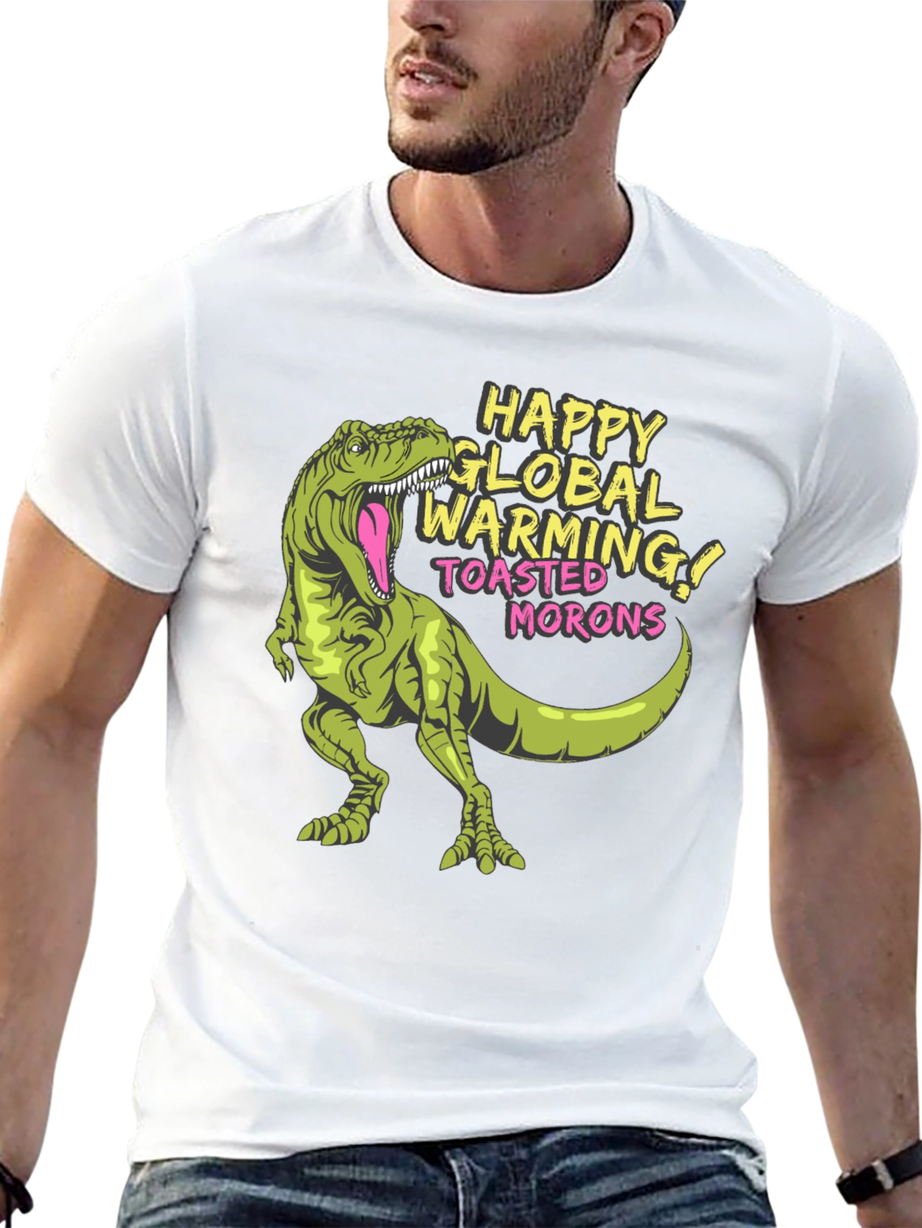 Global Warming T-Rex Graphic Tee - Unisex