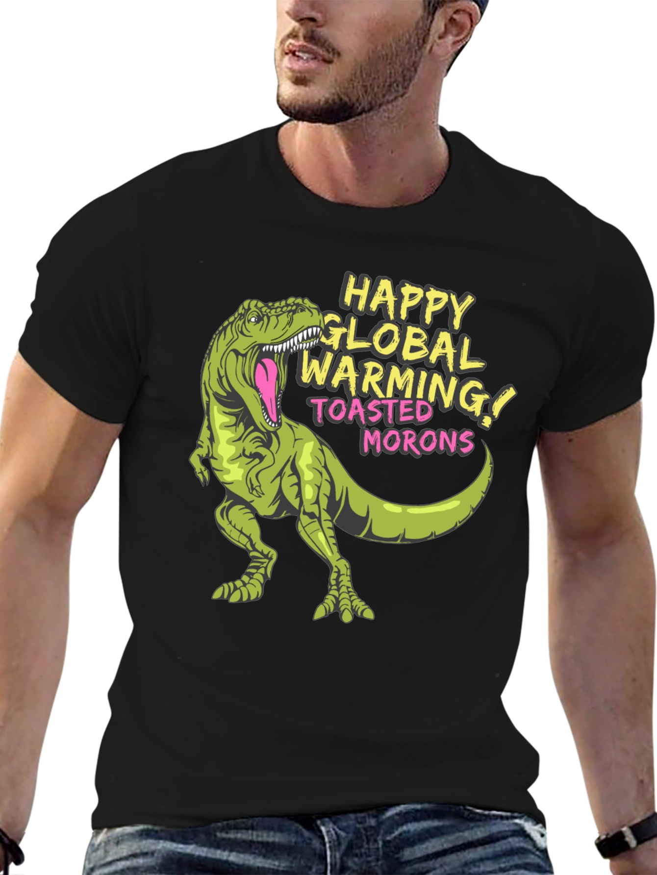 Global Warming T-Rex Graphic Tee - Unisex