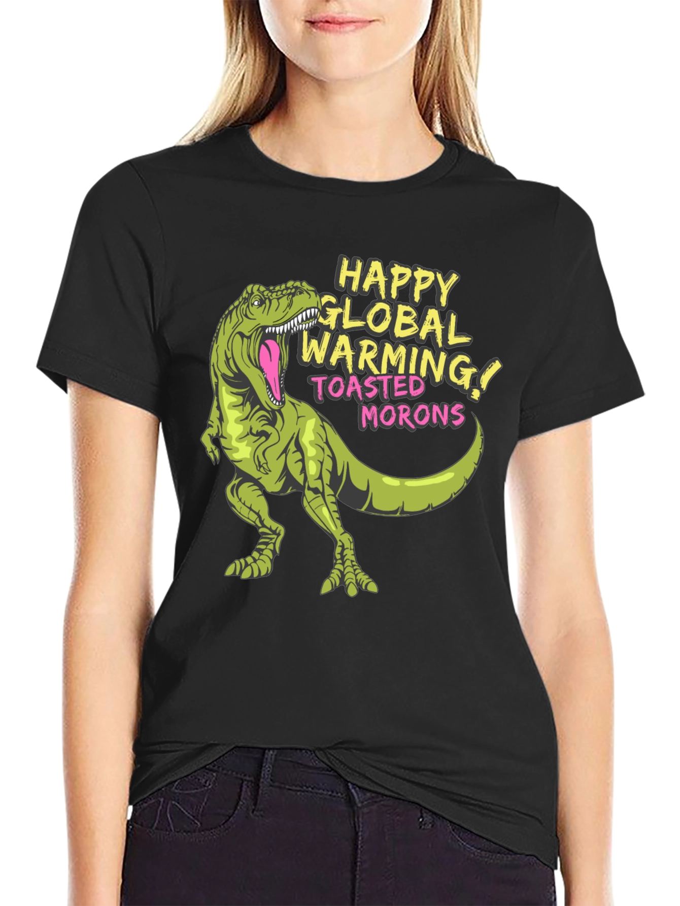 Global Warming T-Rex Graphic Tee - Unisex