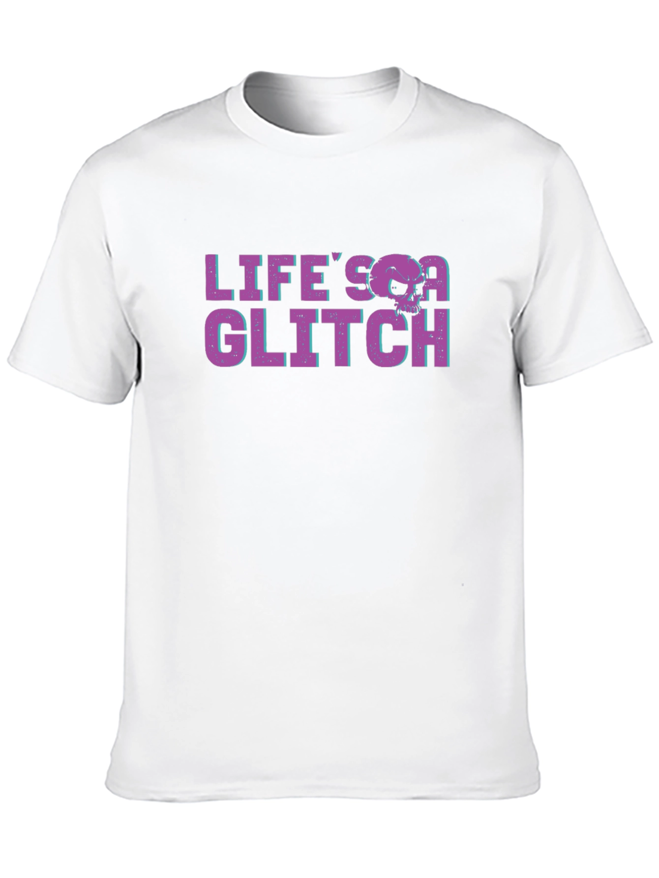 Lifes a Glitch Graphic Tee - Black T-Shirt