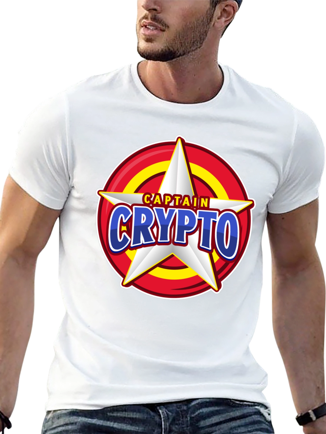 Captain Crypto T-Shirt - Cool Graphic Tee