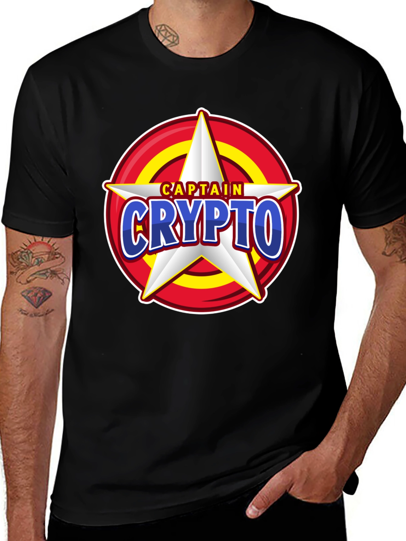 Captain Crypto T-Shirt - Cool Graphic Tee