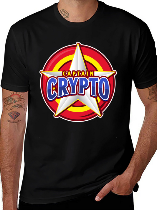 Captain Crypto T-Shirt - Cool Graphic Tee