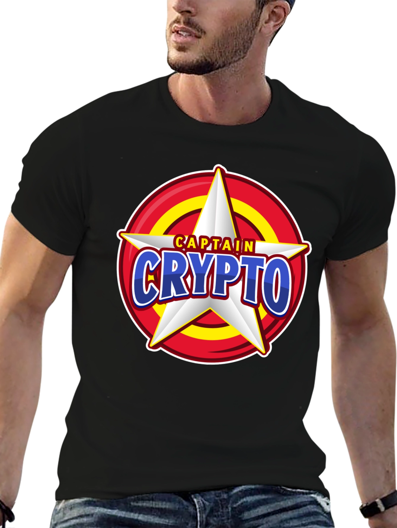 Captain Crypto T-Shirt - Cool Graphic Tee