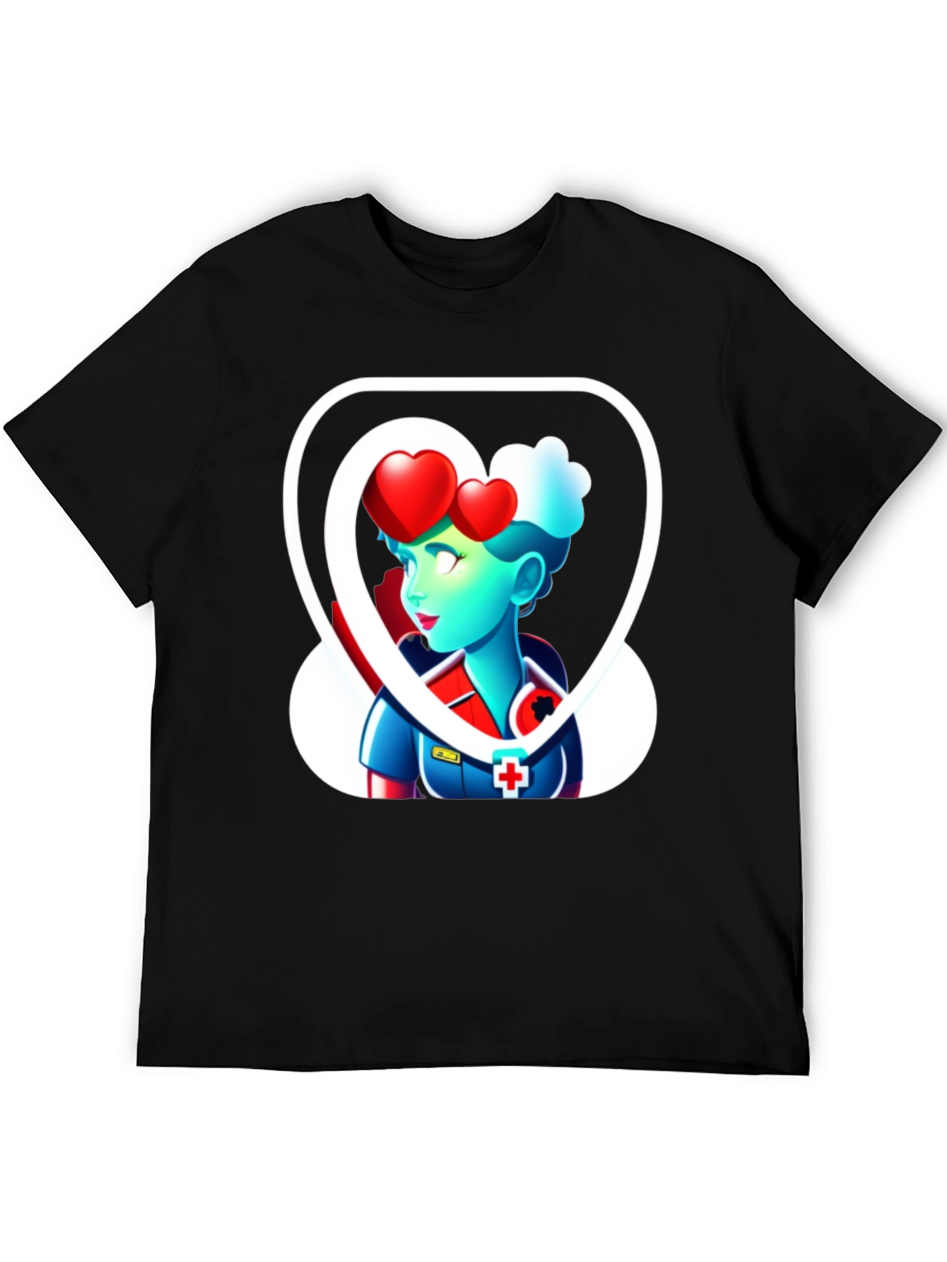 Heart Nurse Graphic T-Shirt