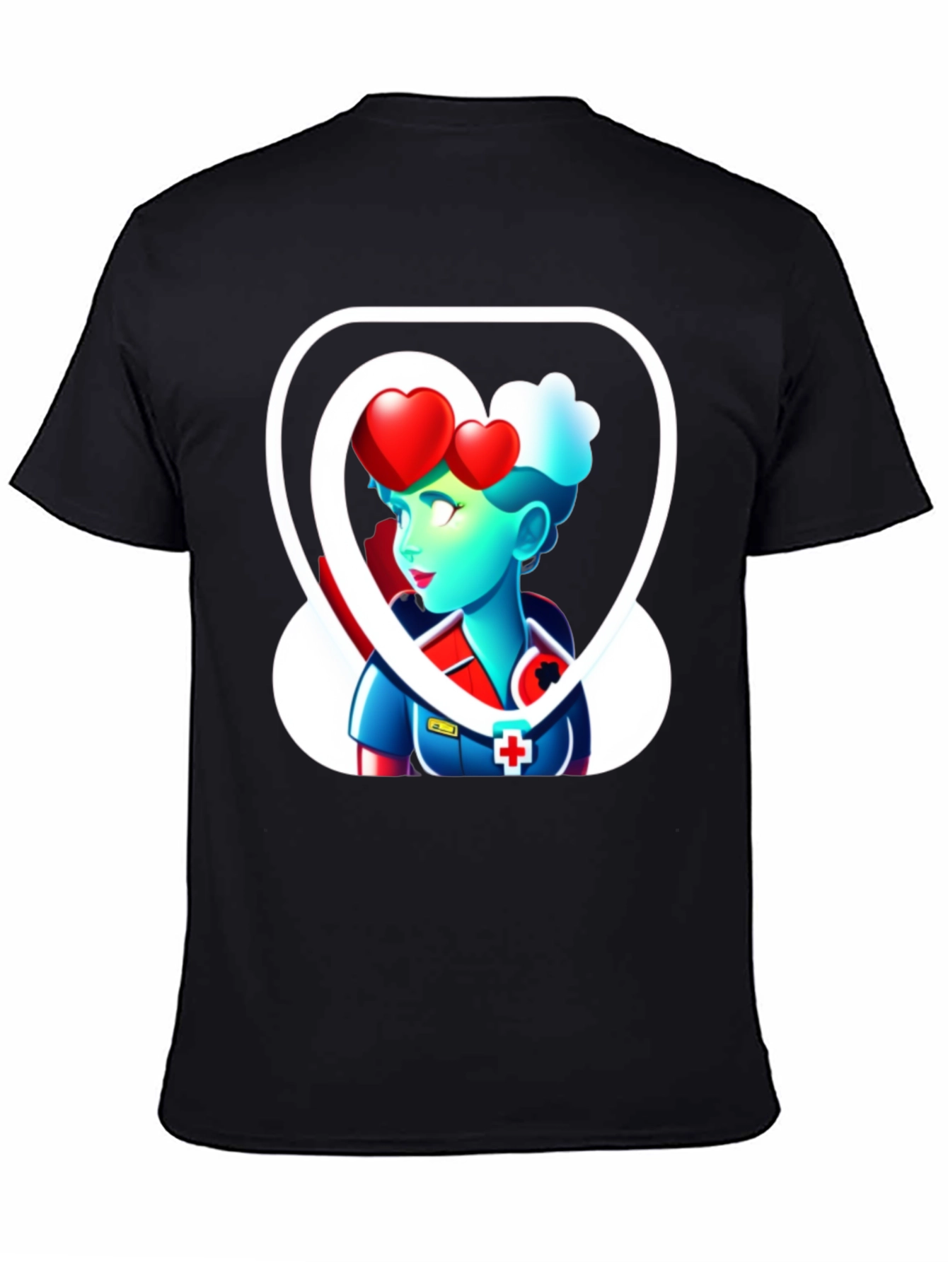 Heart Nurse Graphic T-Shirt