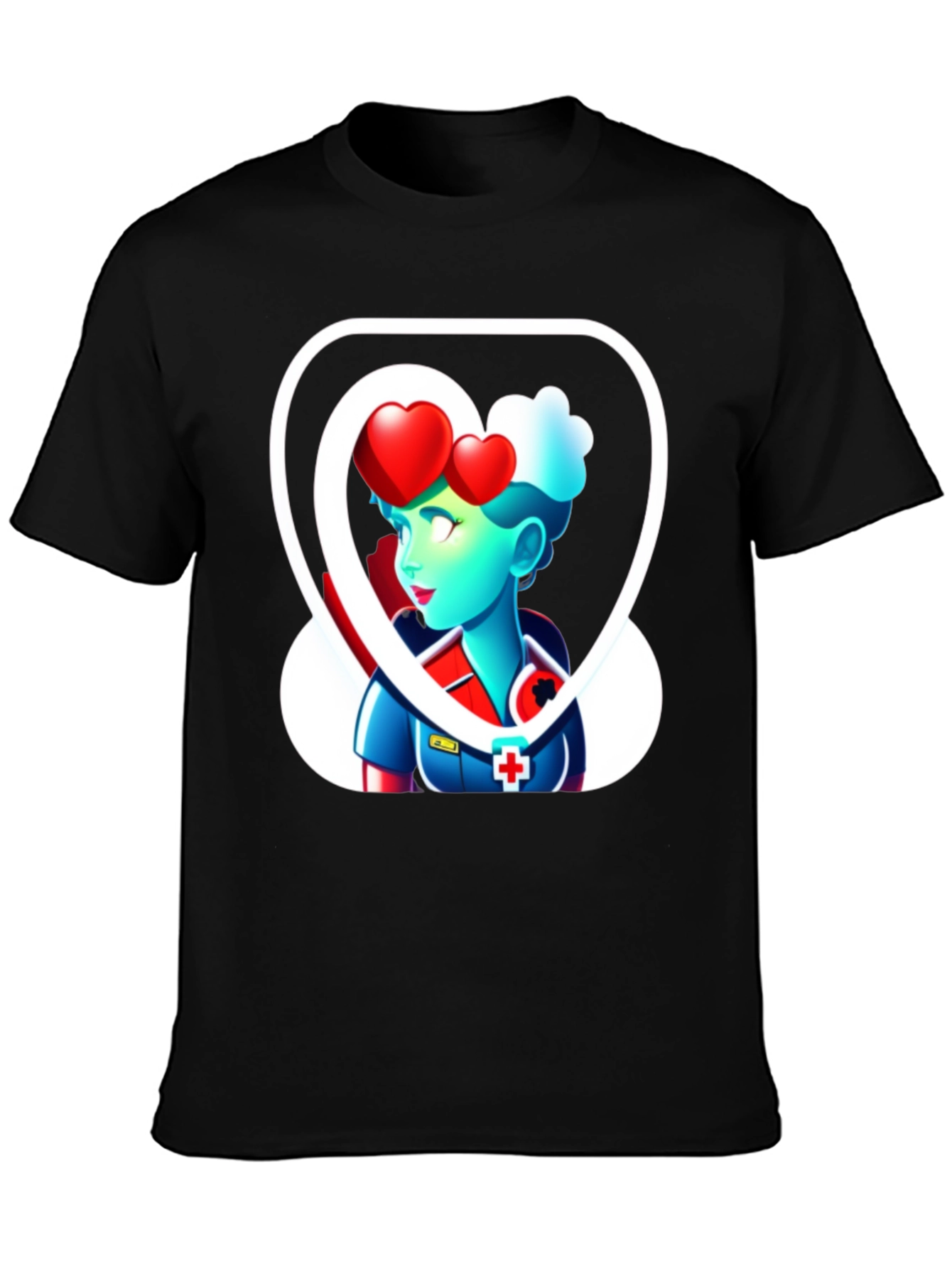 Heart Nurse Graphic T-Shirt