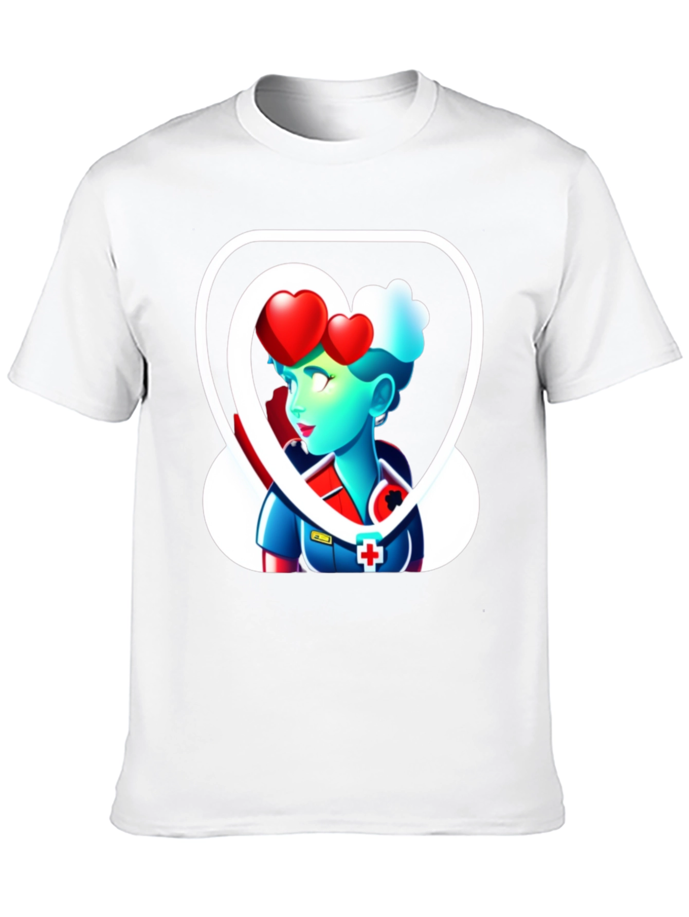 Heart Nurse Graphic T-Shirt