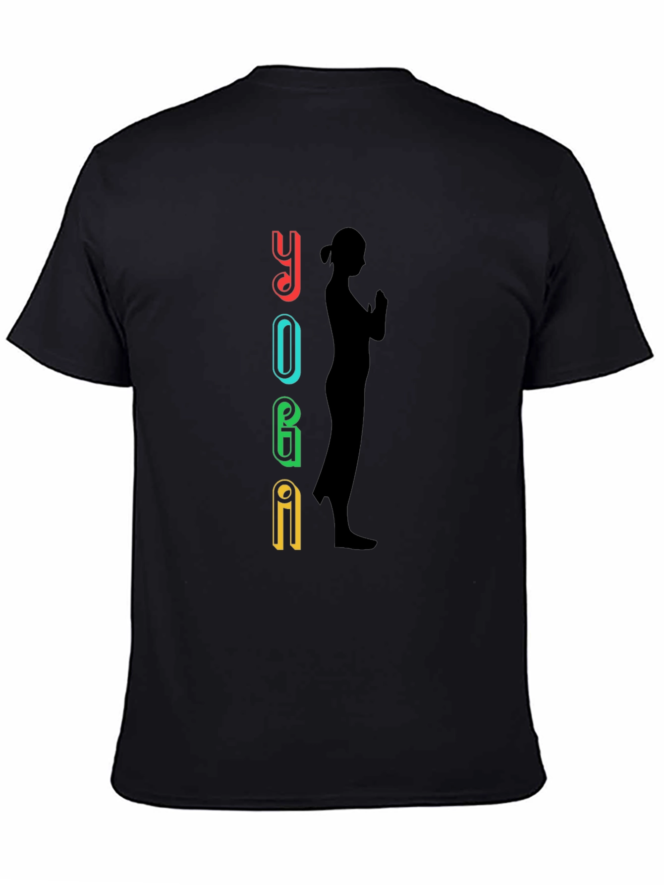 Yoga Graphic Black T-Shirt