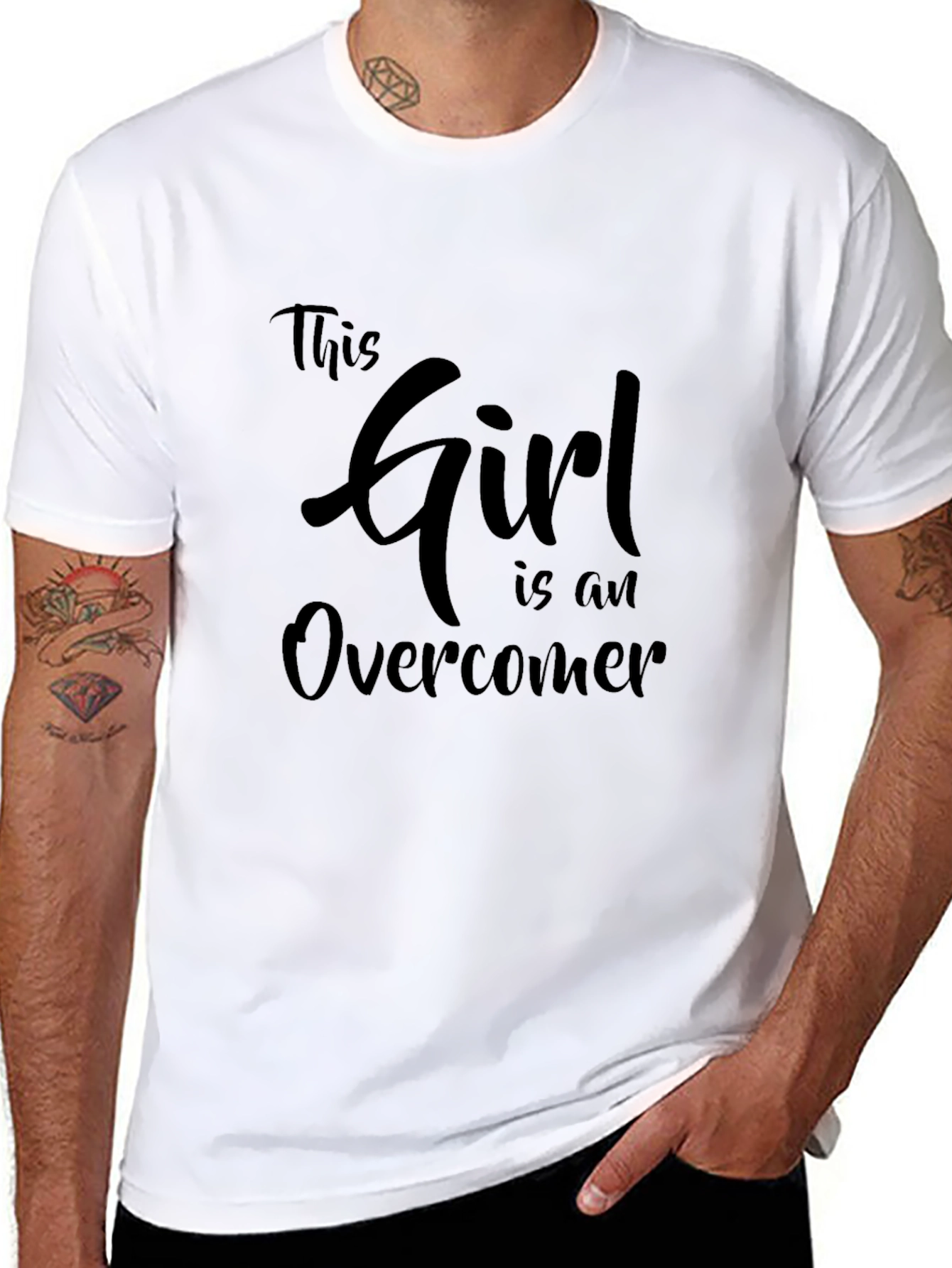 Girl Overcomer T-Shirt - Inspiring Womens Tee