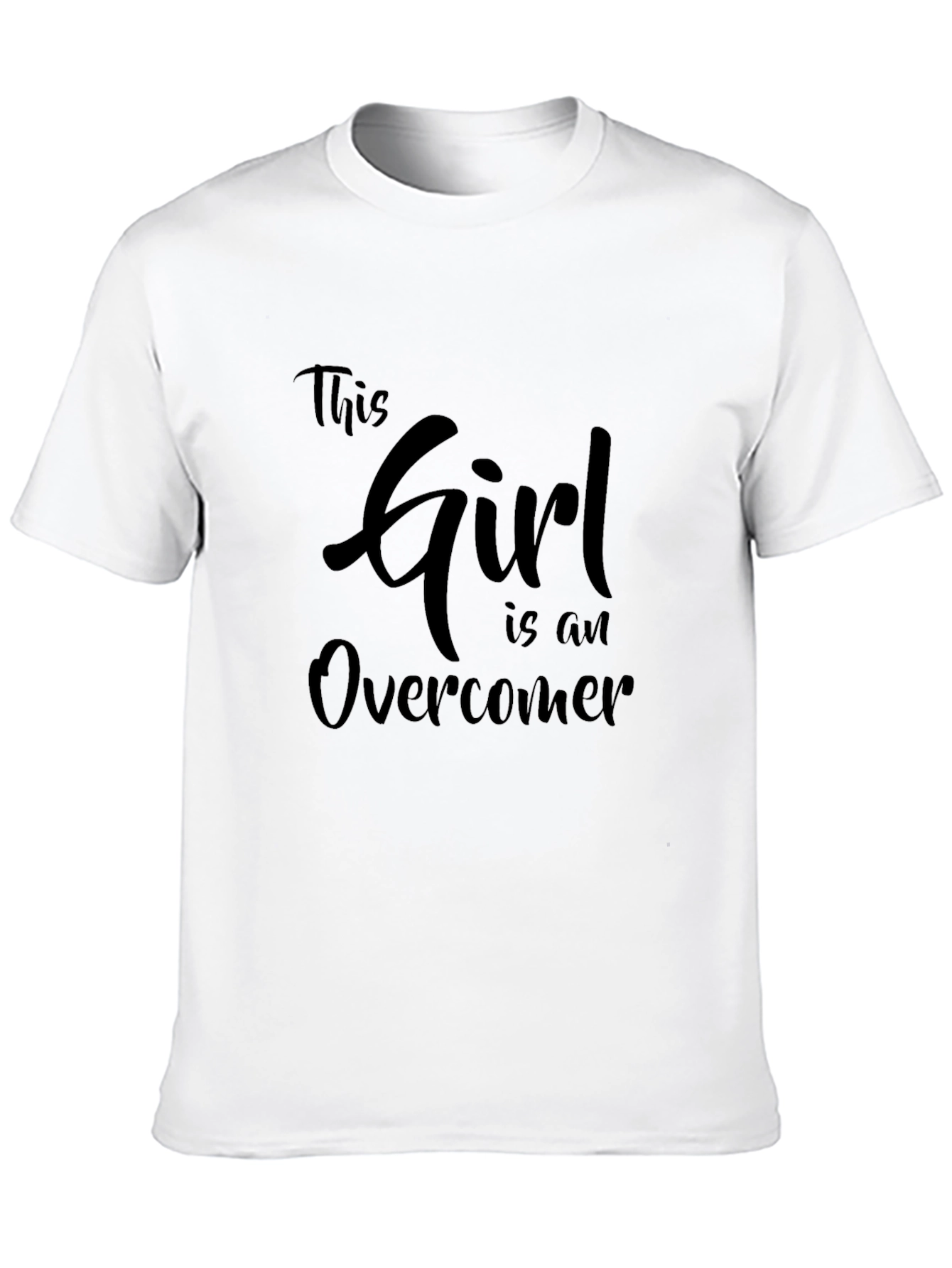 Girl Overcomer T-Shirt - Inspiring Womens Tee