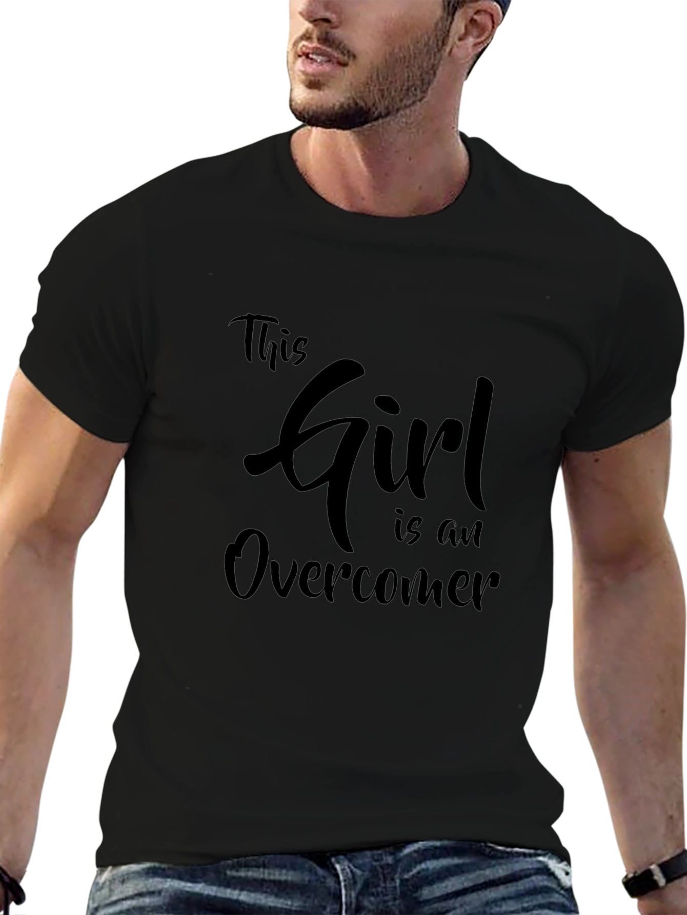 Girl Overcomer T-Shirt - Inspiring Womens Tee