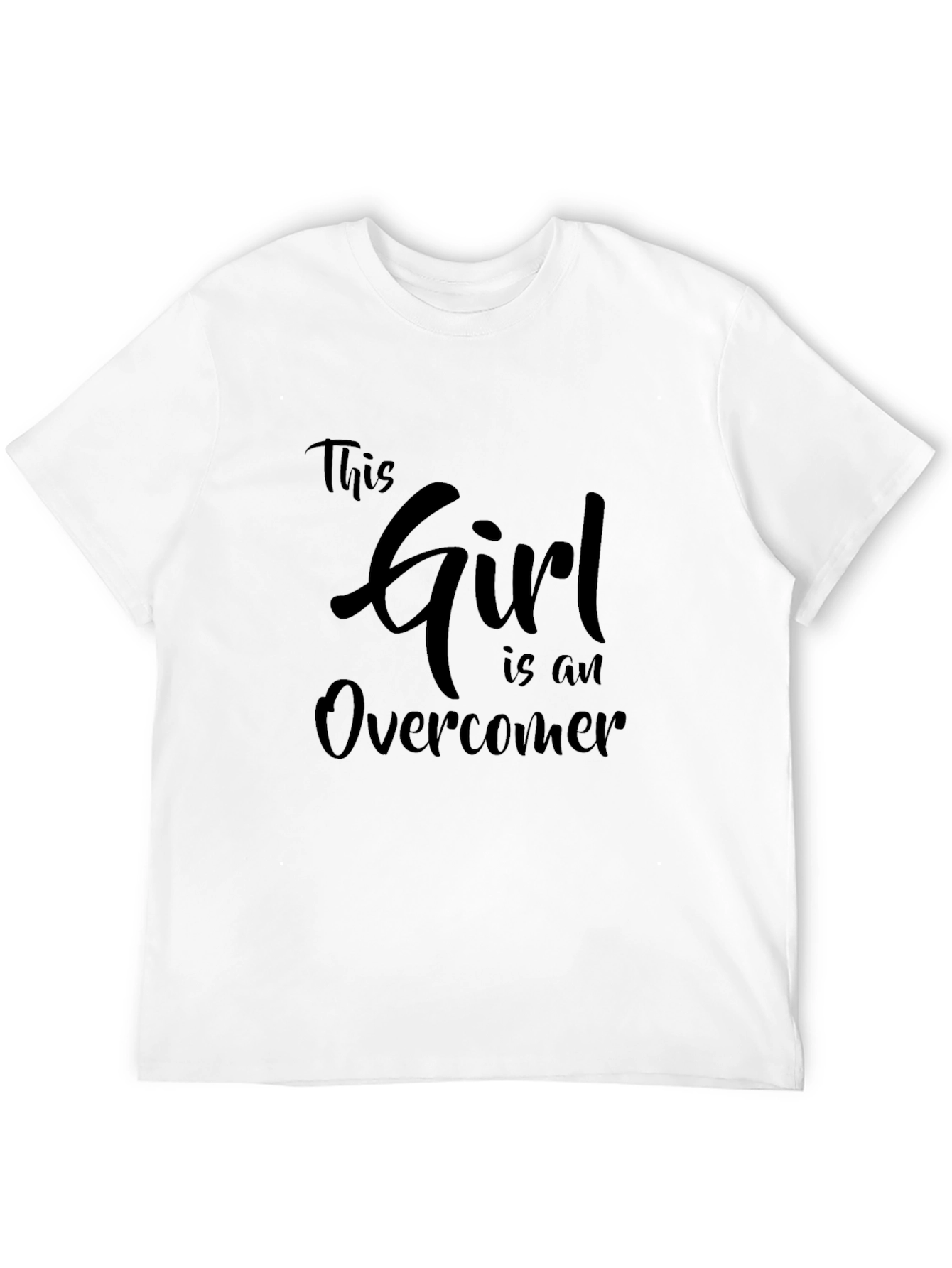 Girl Overcomer T-Shirt - Inspiring Womens Tee