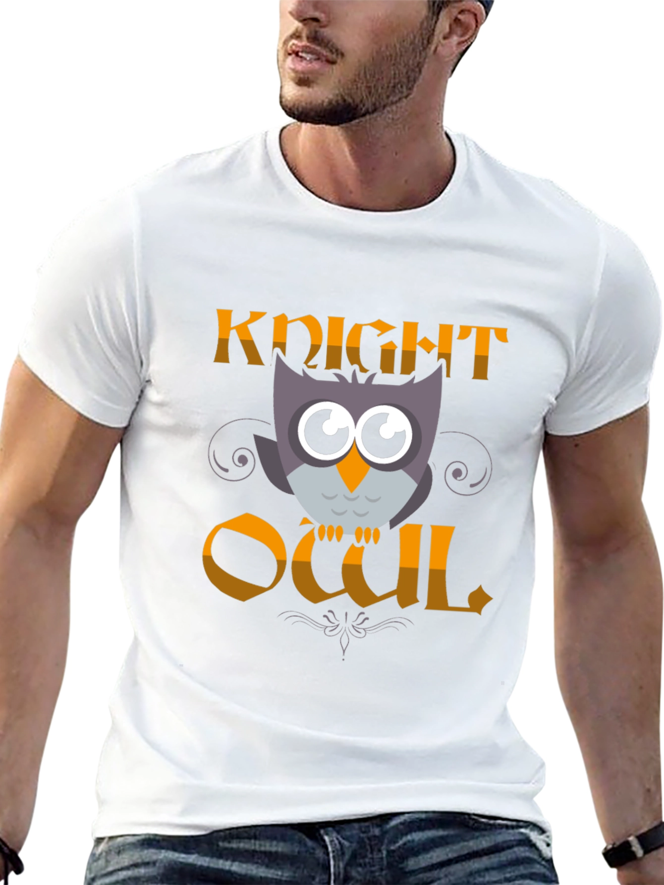 Knight Owl T-Shirt - Funny Owl Graphic Tee
