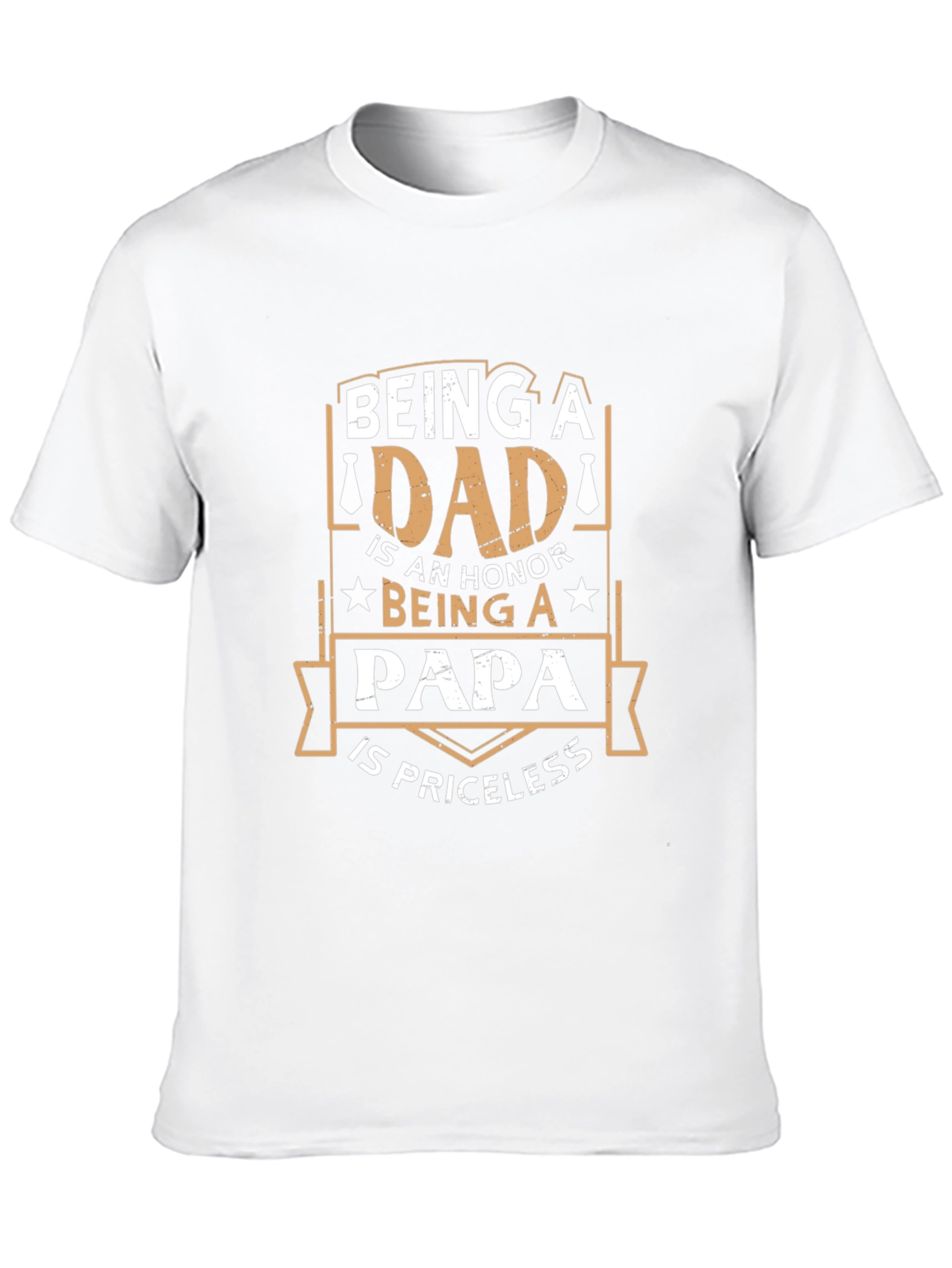 Dad Papa Honor Priceless Graphic T-Shirt