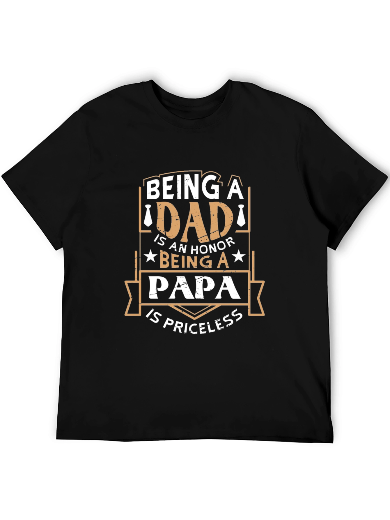 Dad Papa Honor Priceless Graphic T-Shirt