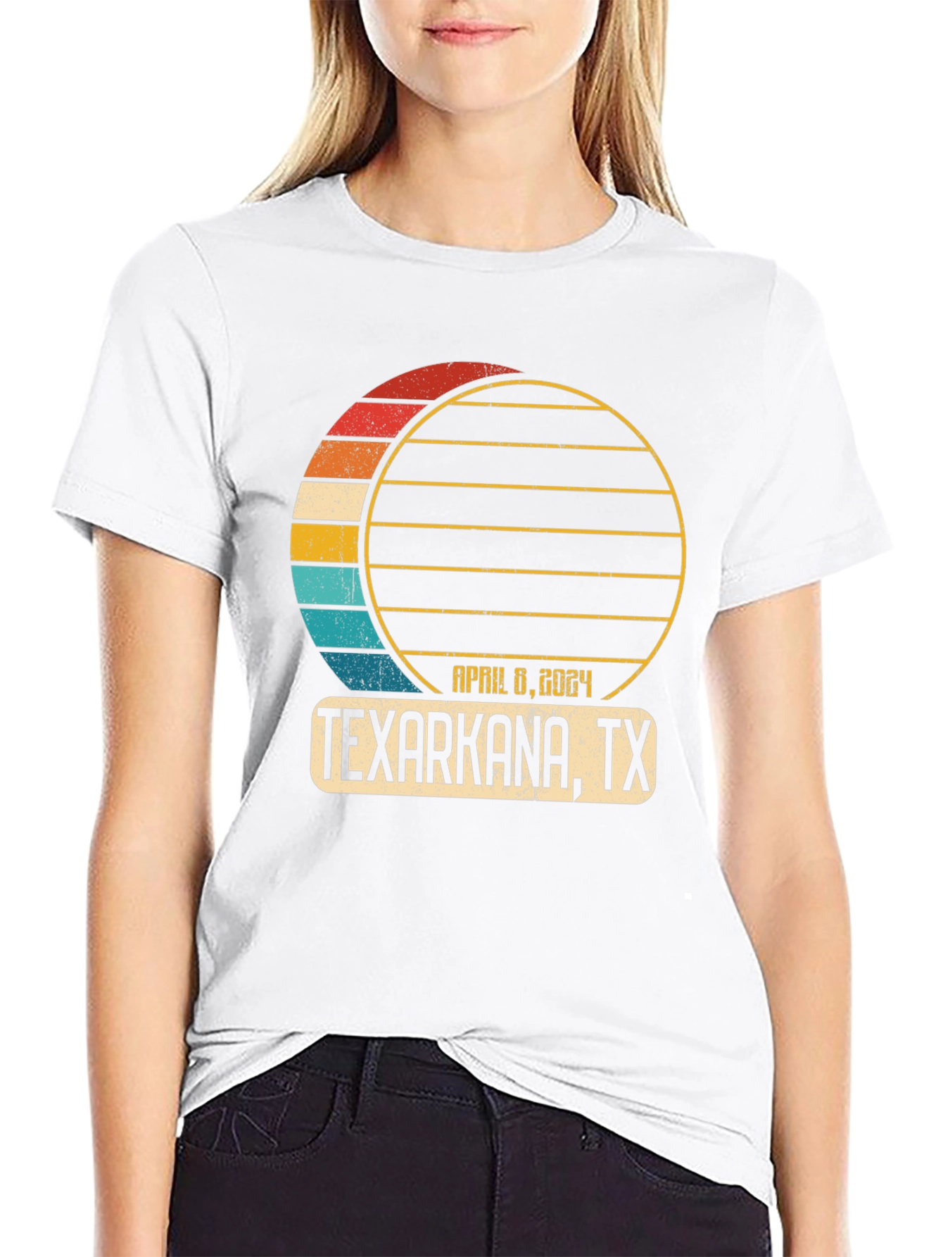 Texarkana TX April 8 2024 Total Solar Eclipse T-Shirt