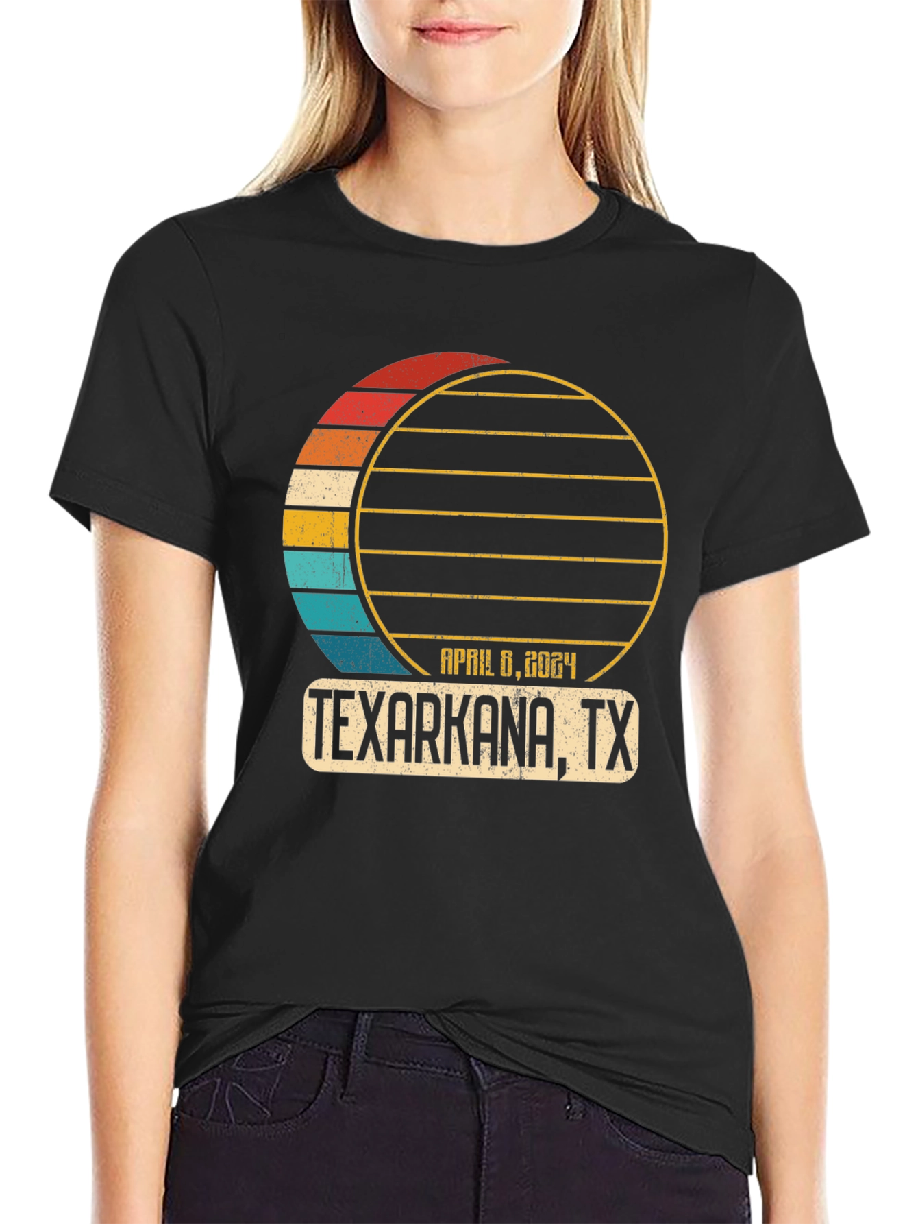 Texarkana TX April 8 2024 Total Solar Eclipse T-Shirt