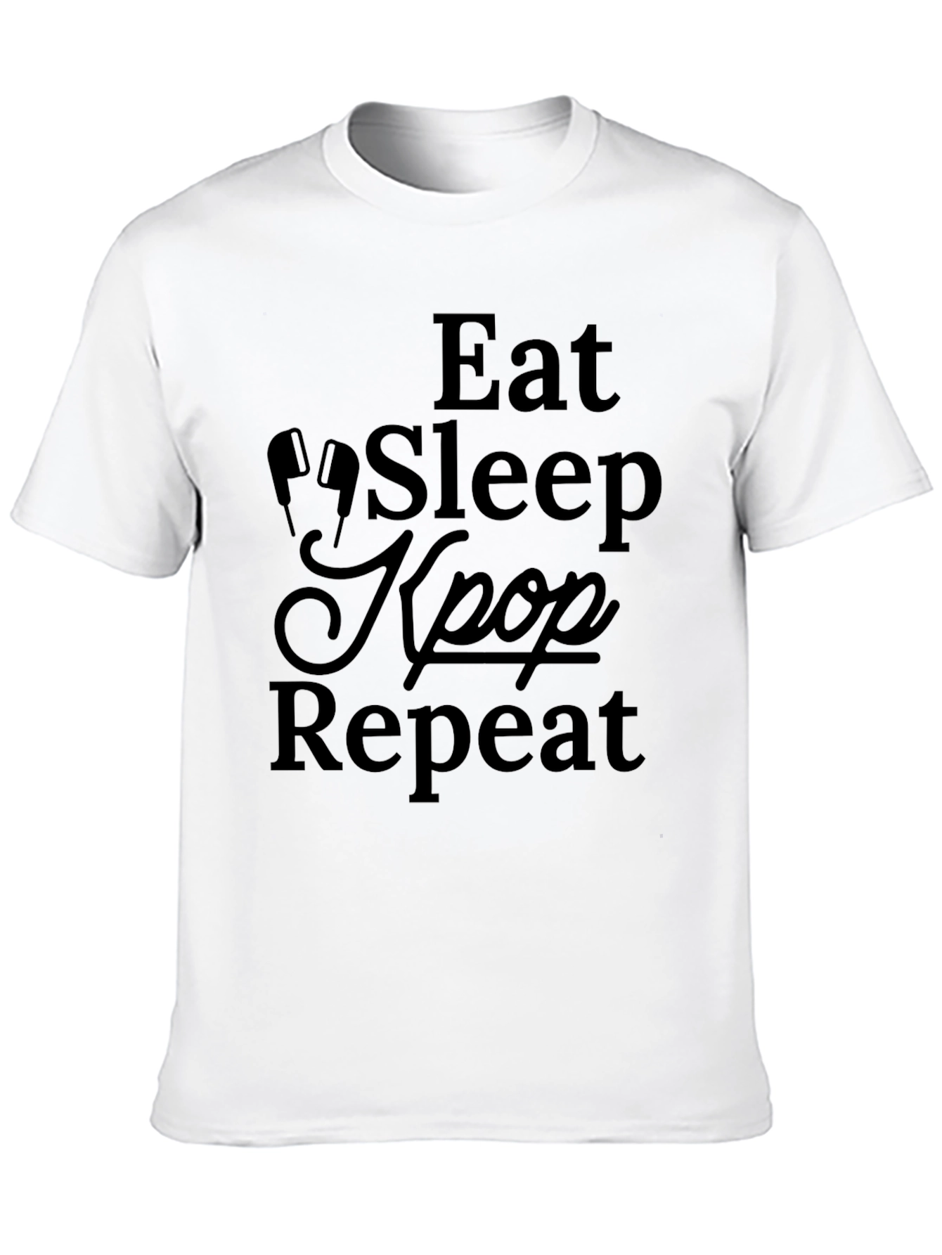 Eat Sleep Kpop Repeat Graphic Tee