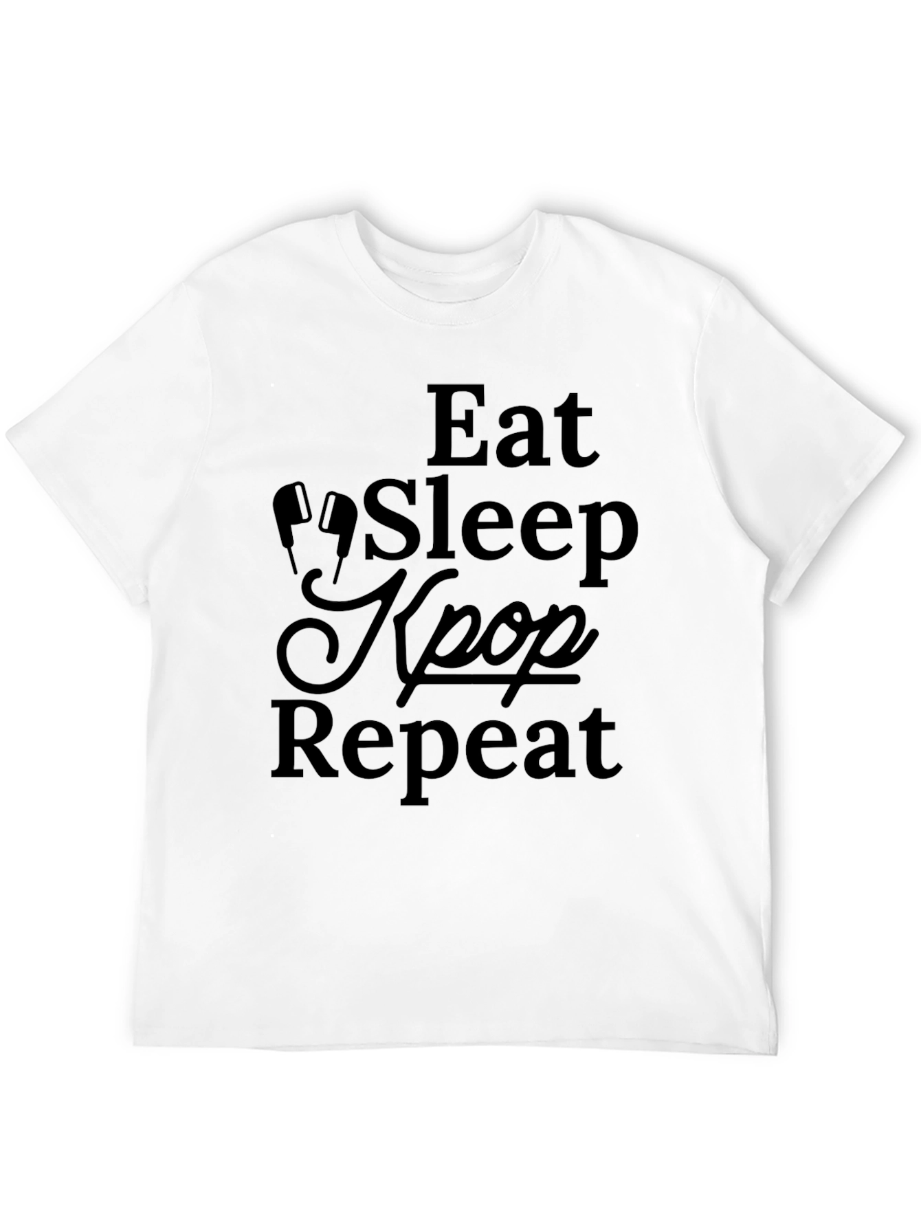 Eat Sleep Kpop Repeat Graphic Tee
