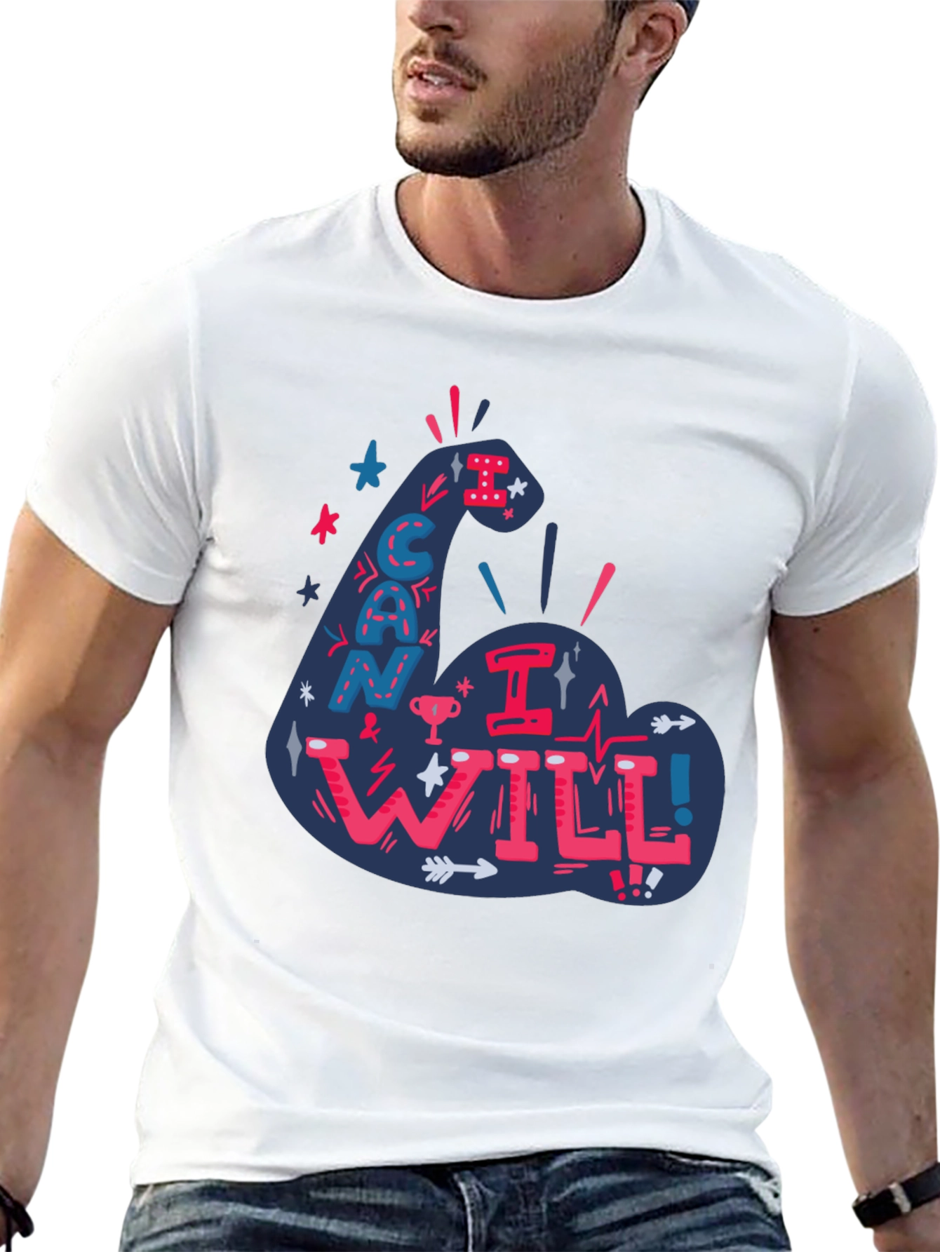 Motivational I Can I Will Graphic Tee