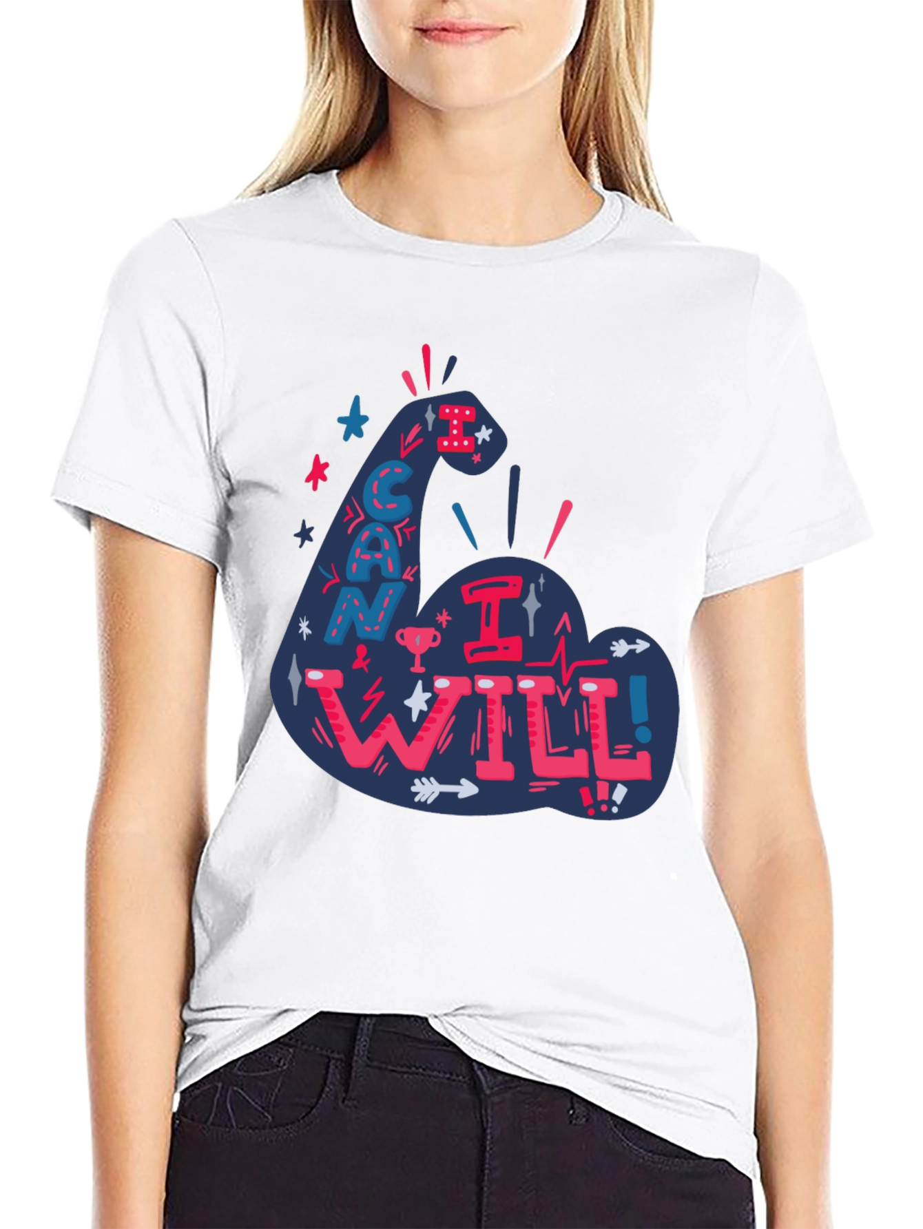 Motivational I Can I Will Graphic Tee
