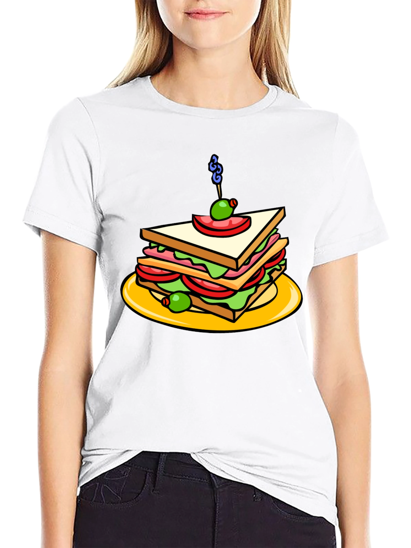 Sandwich Graphic Black Tee Shirt