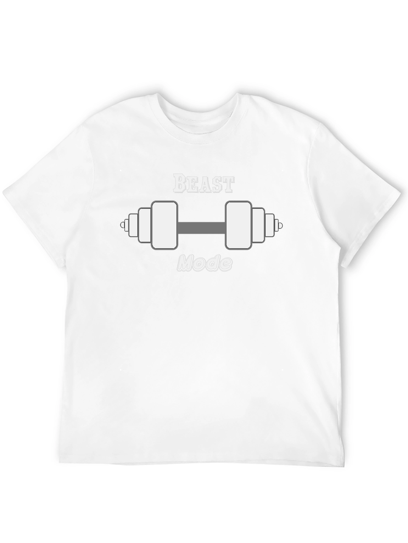 Beast Mode Dumbbell Graphic T-Shirt - Gym Motivation Tee