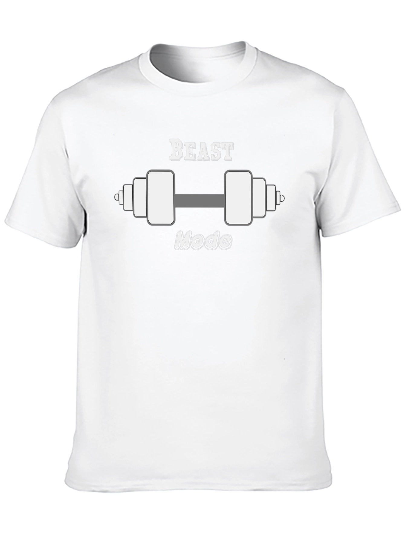 Beast Mode Dumbbell Graphic T-Shirt - Gym Motivation Tee