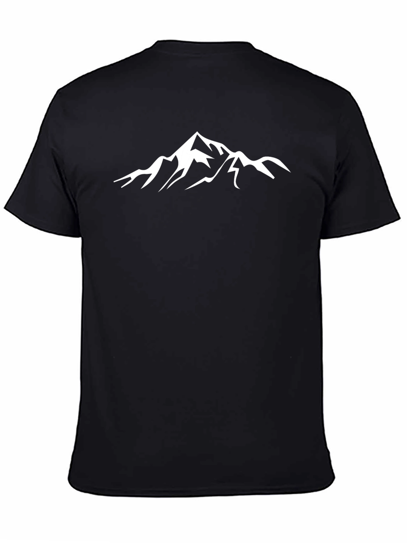 Mountain Graphic Tee - Black Casual T-Shirt