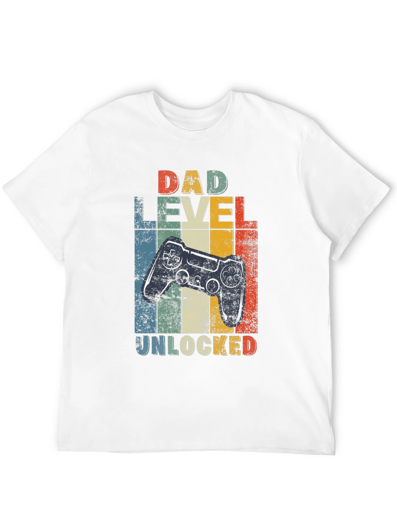Dad Level Unlocked Graphic Tee - Gamer Dad Shirt