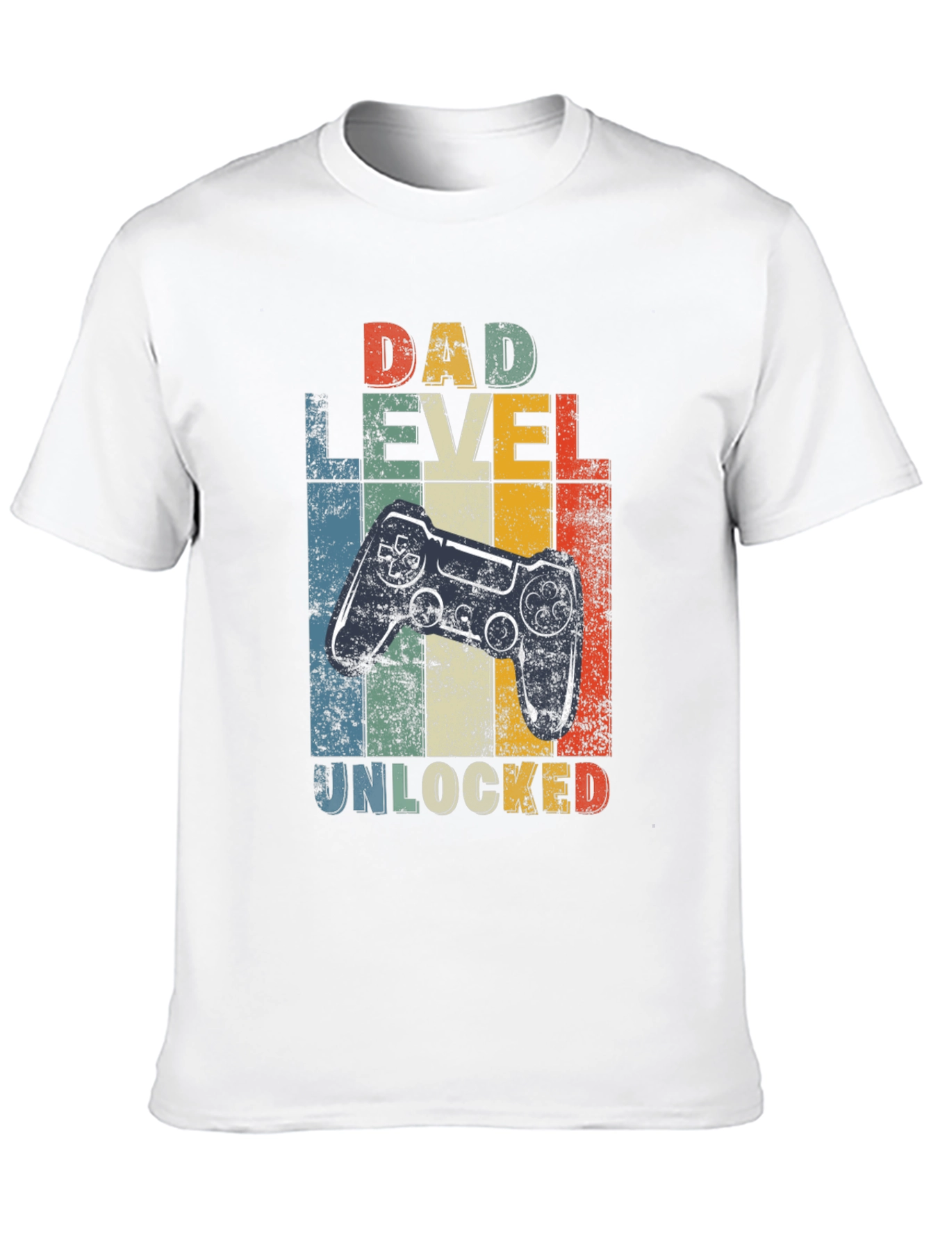 Dad Level Unlocked Graphic Tee - Gamer Dad Shirt