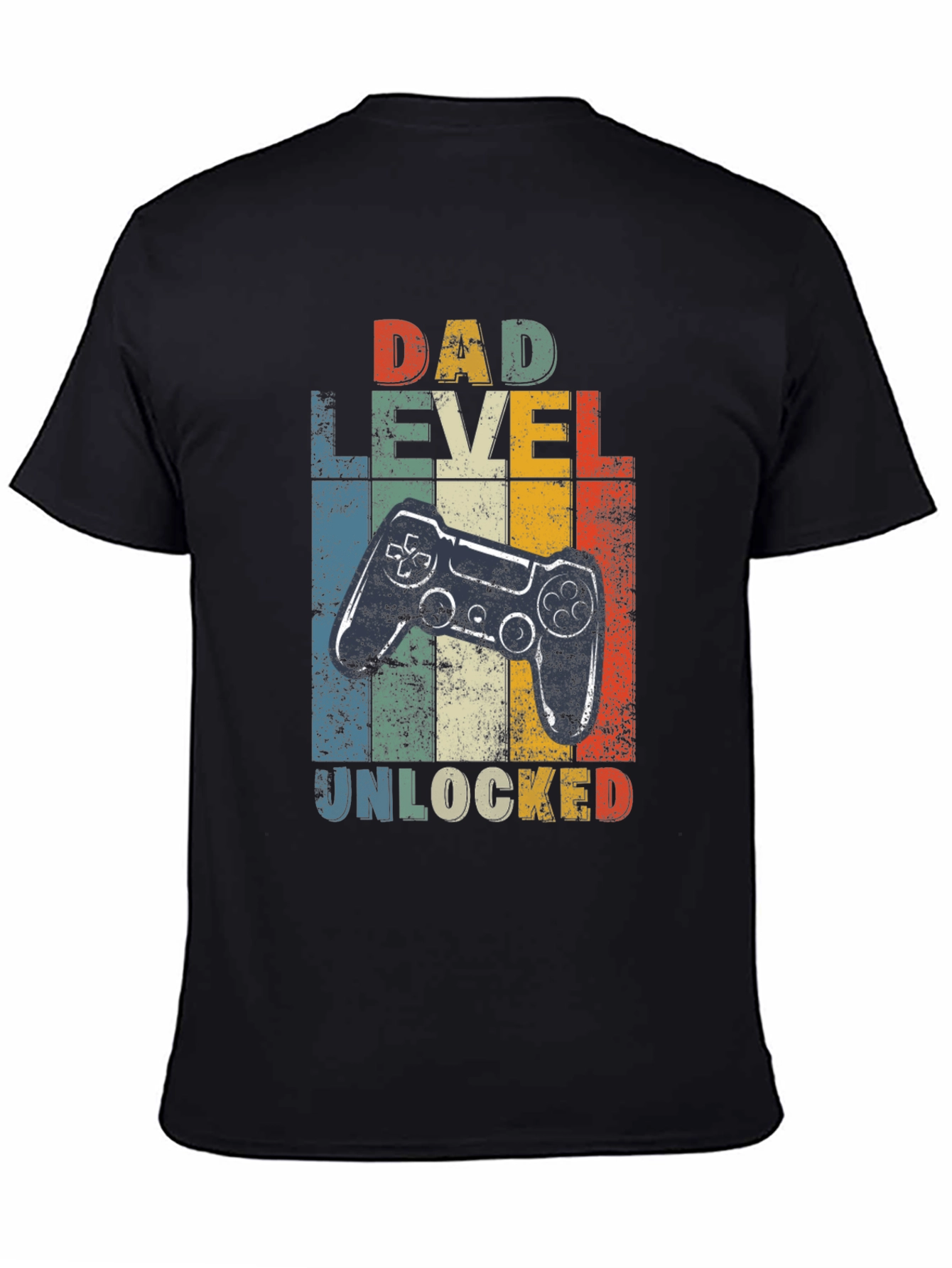 Dad Level Unlocked Graphic Tee - Gamer Dad Shirt
