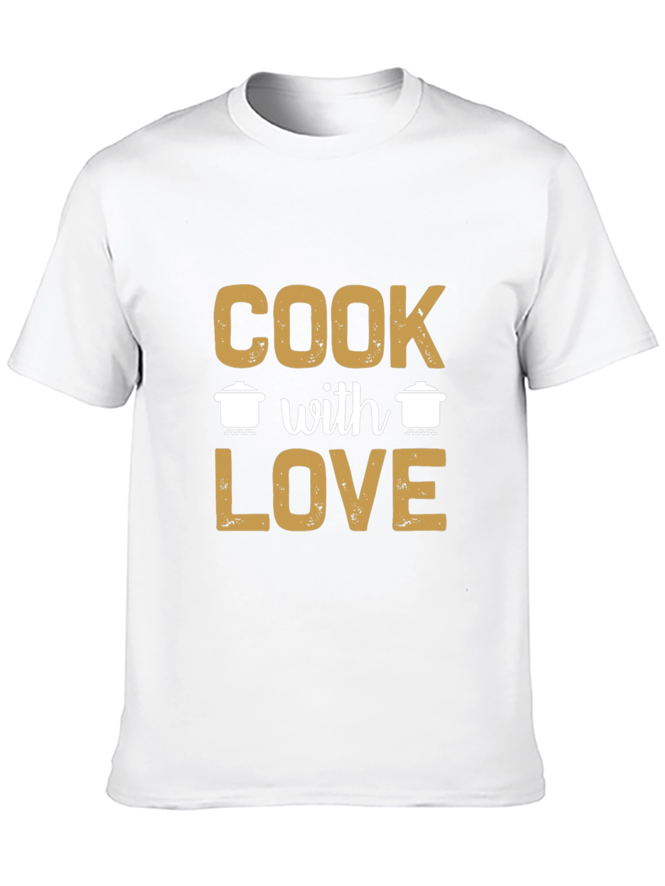 Cook with Love Graphic T-Shirt - Black